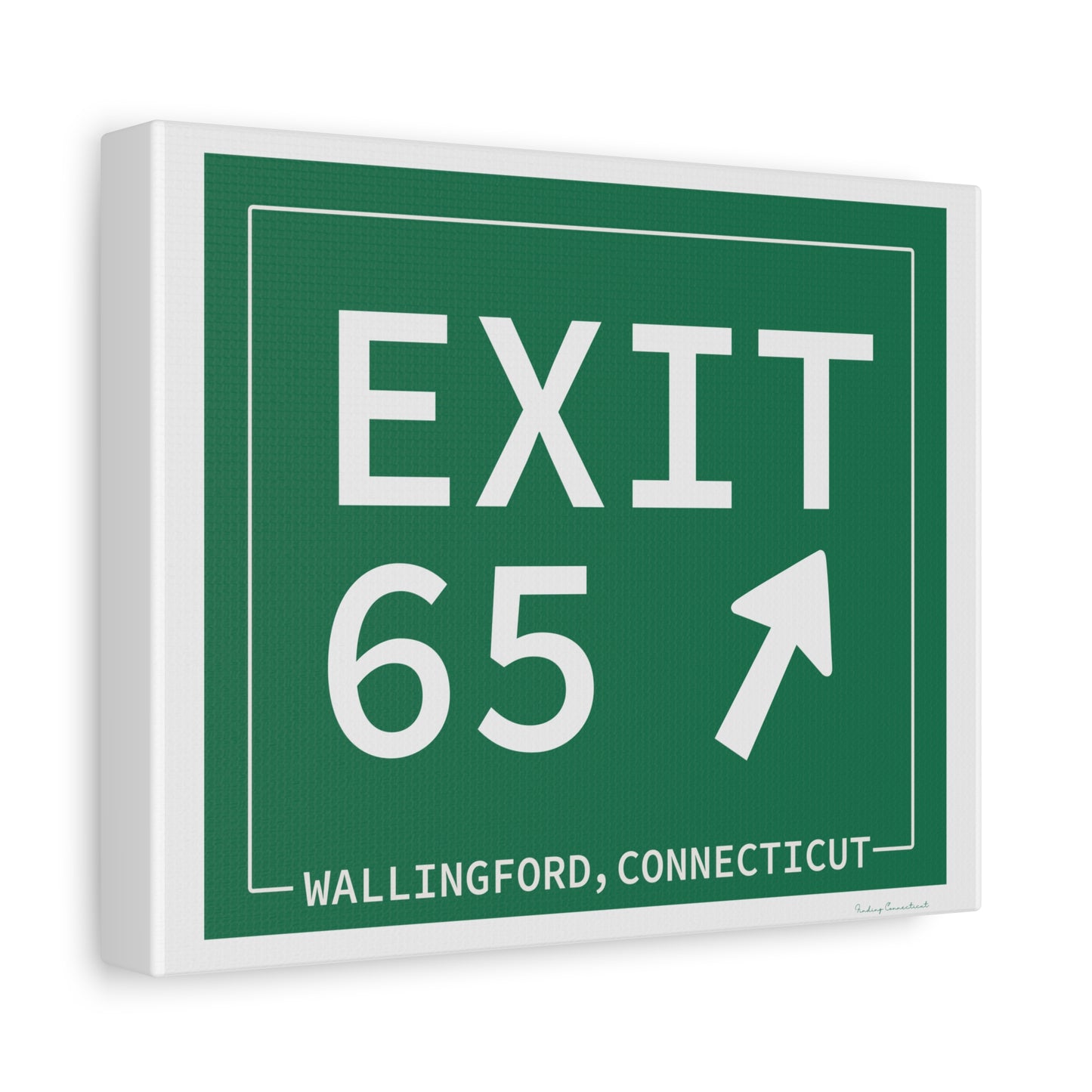 Vintage Exit 65 WCP Sign Matte Canvas, Stretched, 1.25"