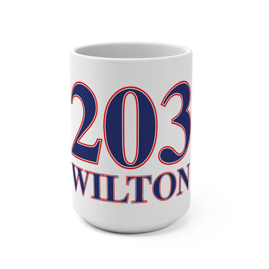 203 Wilton Red White & Blue Mug 15oz