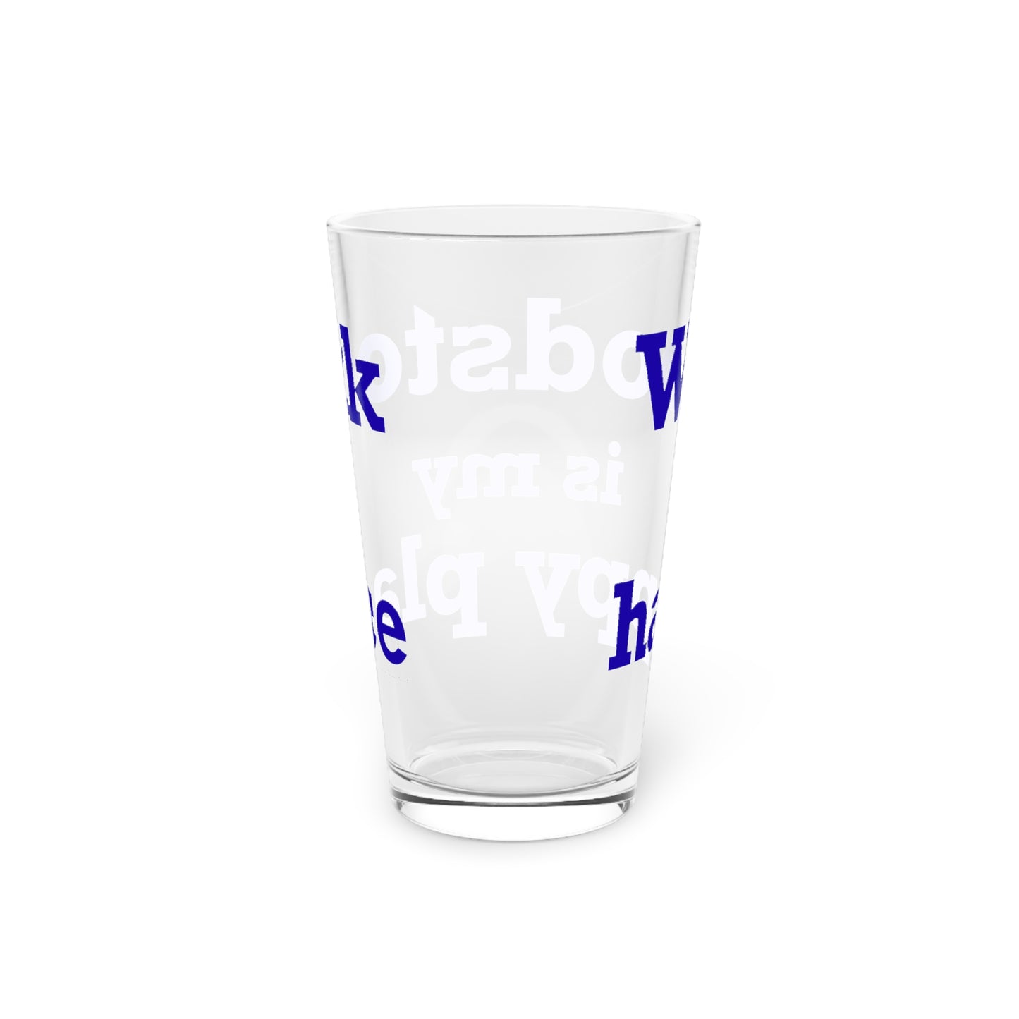 Woodstock is My Happy Place Pint Glass, 16oz