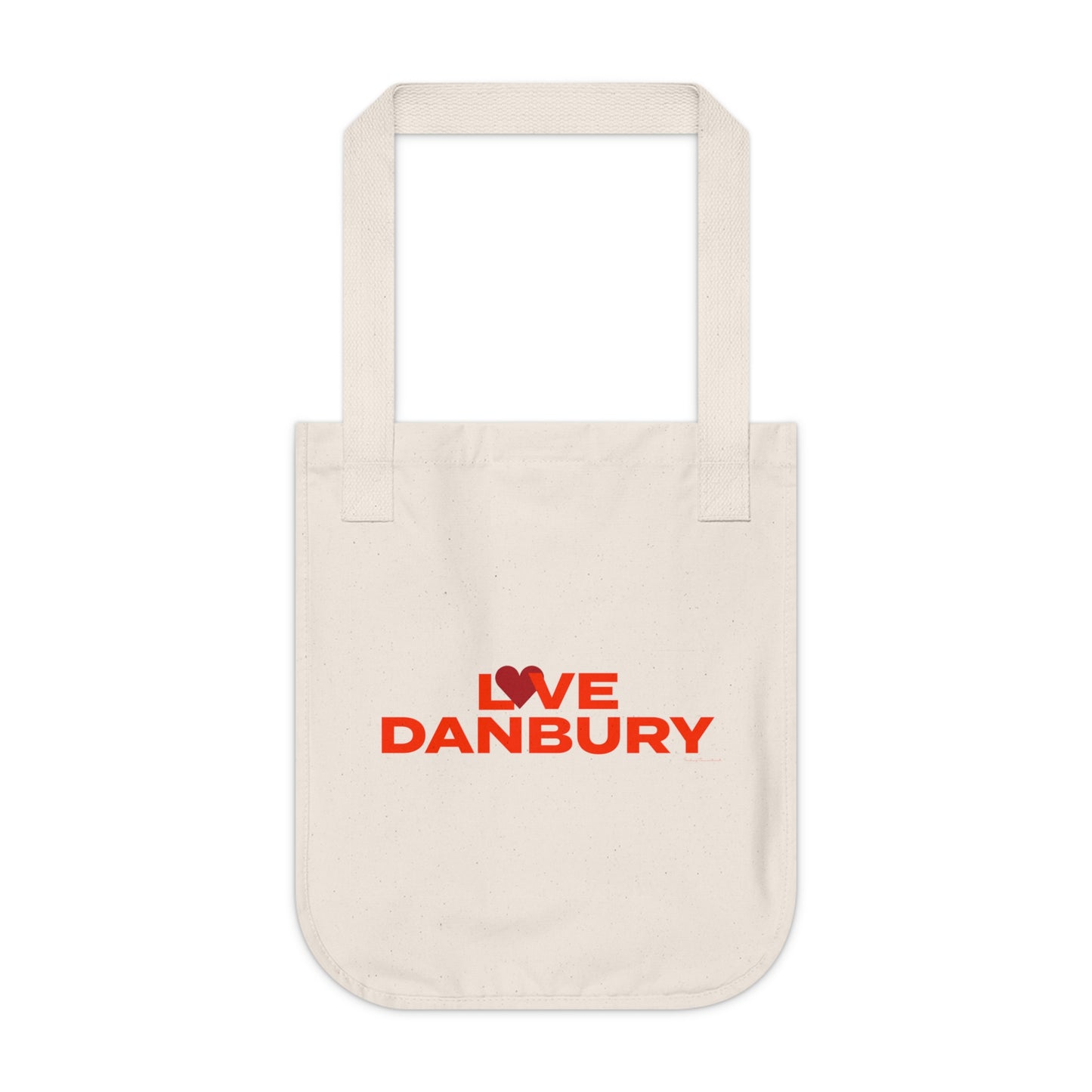Love Danbury Organic Canvas Tote Bag