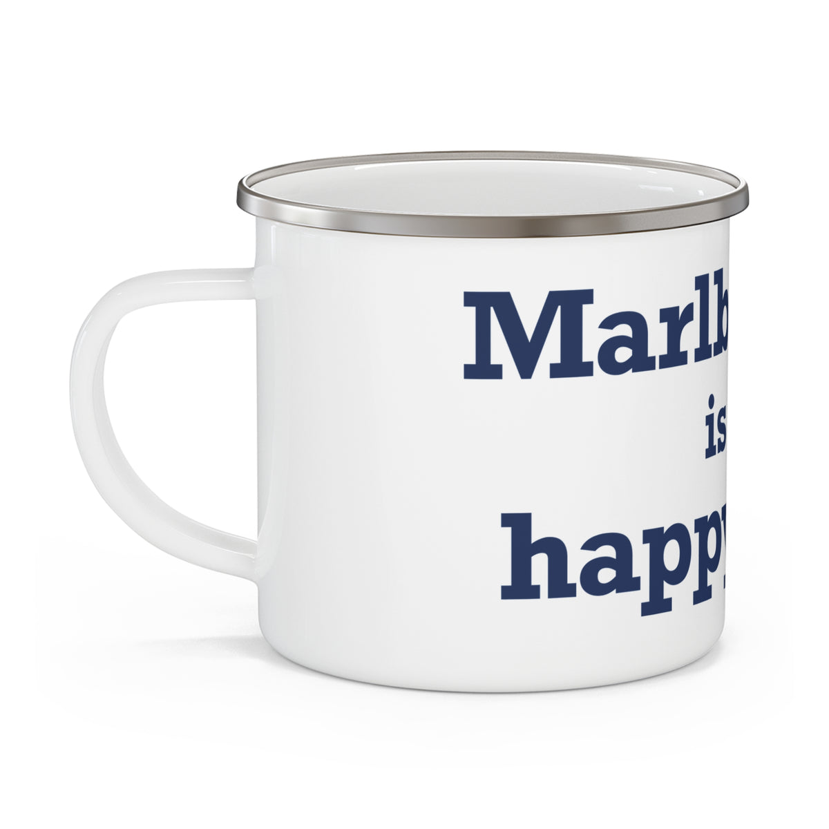 Marlborough is My Happy Place Enamel Camping Mug