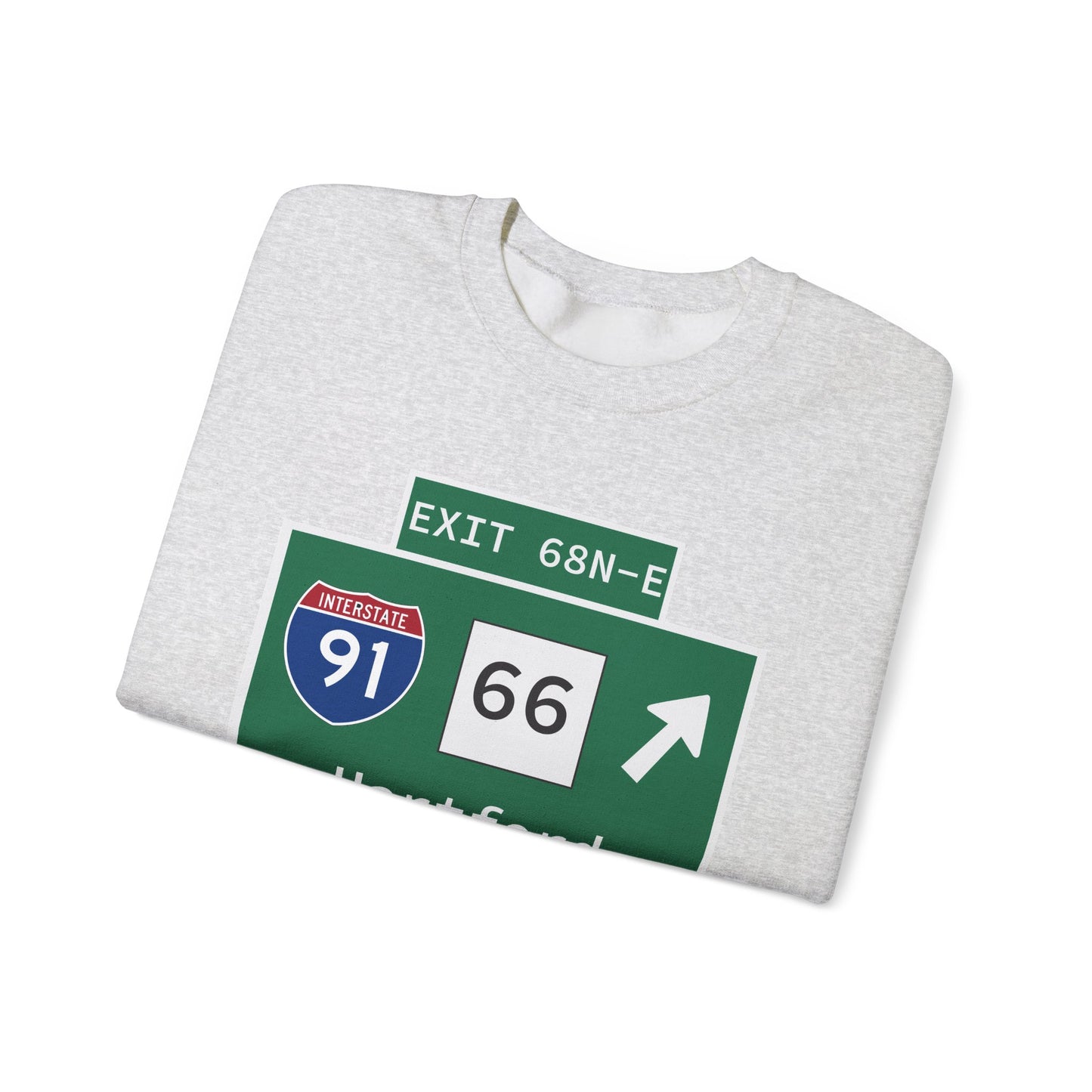 Vintage WCP Exit 68-NE Sign Unisex Heavy Blend™ Crewneck Sweatshirt