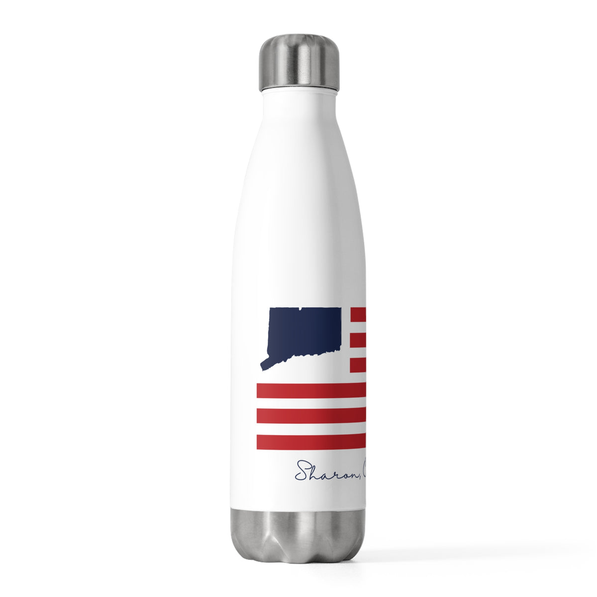 Sharon Connecticut Flag 20oz Insulated Bottle