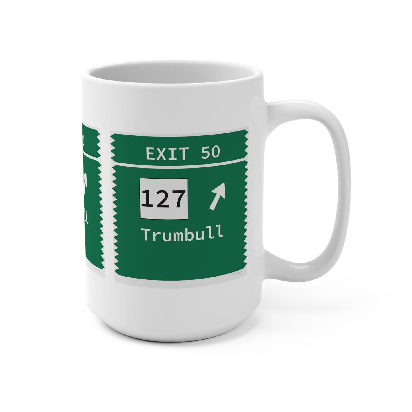 Vintage Merritt Parkway Exit 50 Sign Mug 15oz