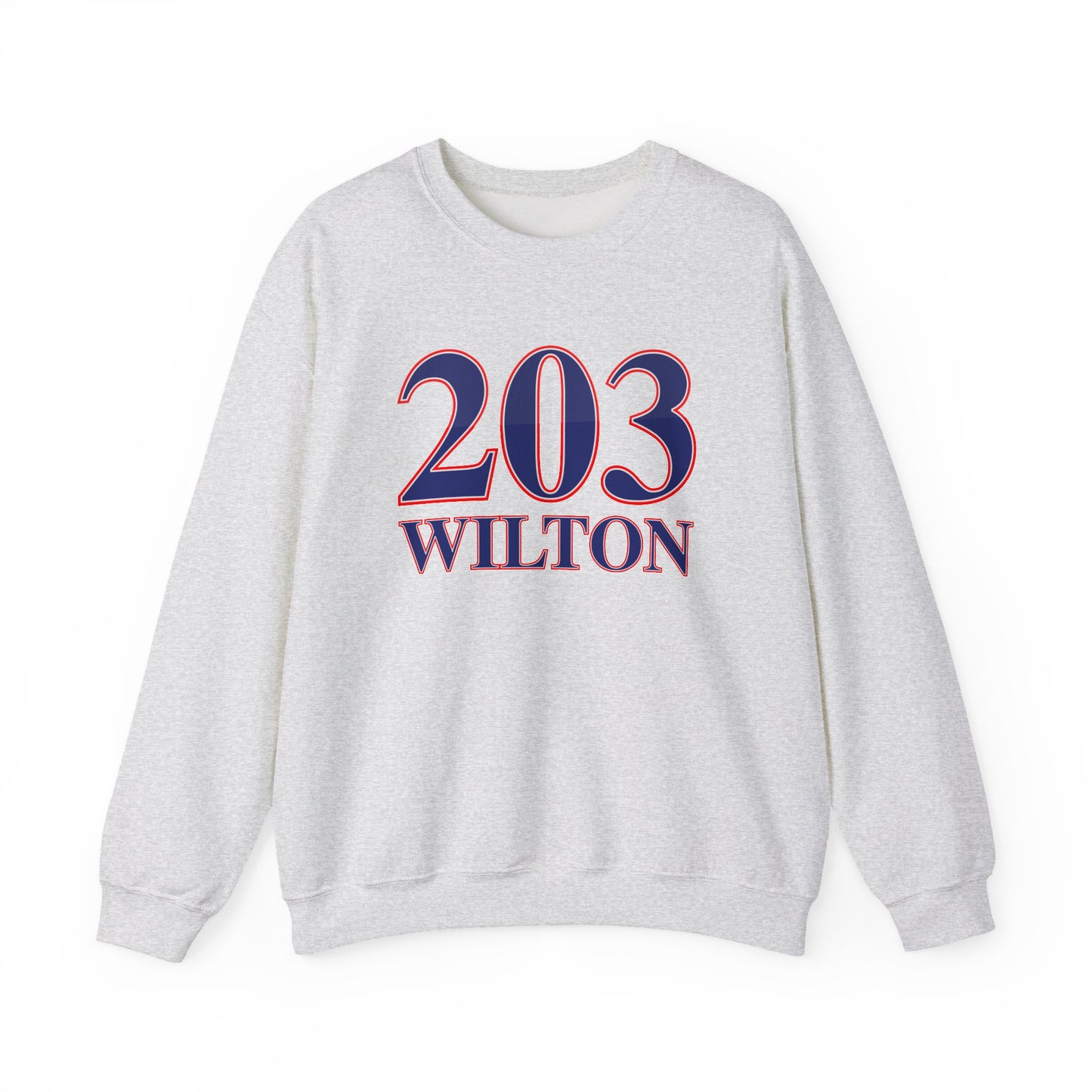 203 Wilton Red White & Blue Unisex Heavy Blend™ Crewneck Sweatshirt