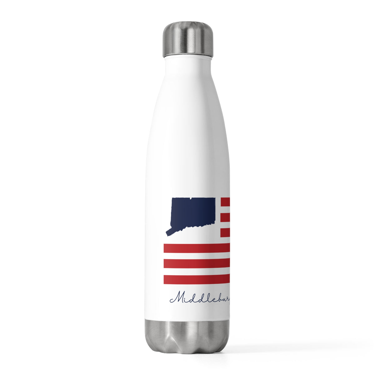 Middlebury Connecticut Flag 20 oz Insulated Bottle