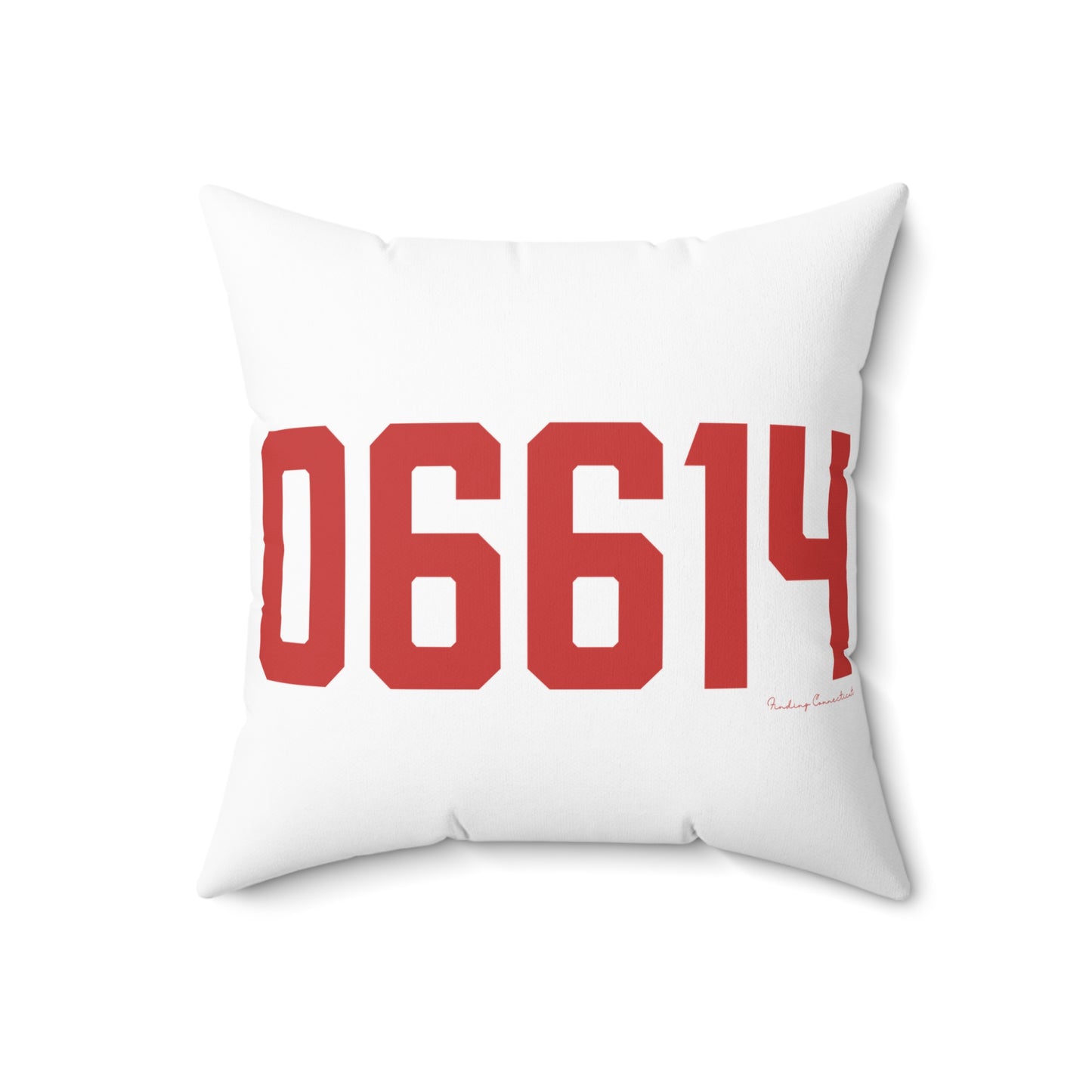06614 - Stratford Connecticut Zip Code Spun Polyester Square Pillow