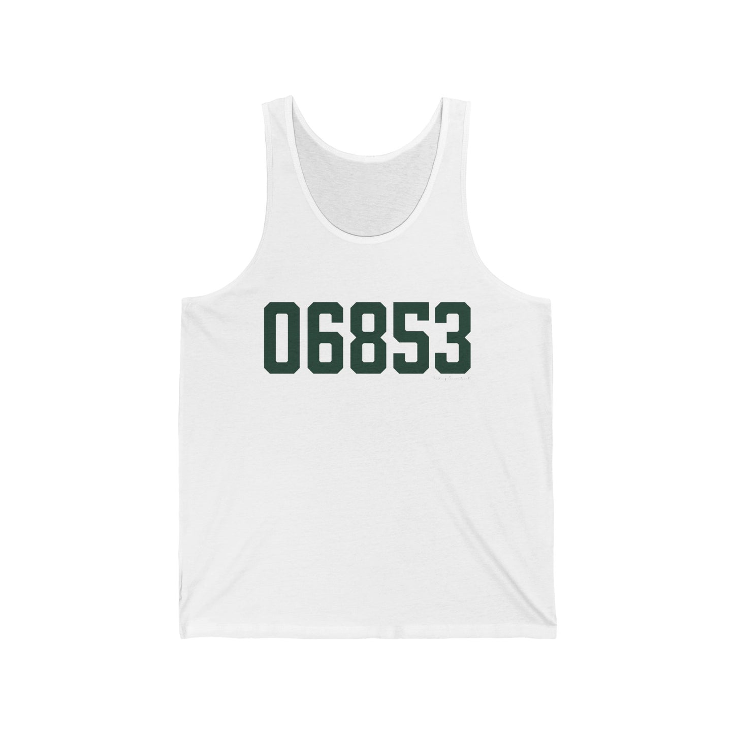 06853 Norwalk Connecticut Zip CodeUnisex Jersey Tank Top