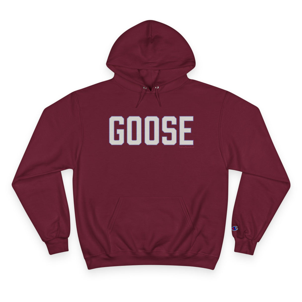 Goose Zip Code Gray & Purple Champion Hoodie