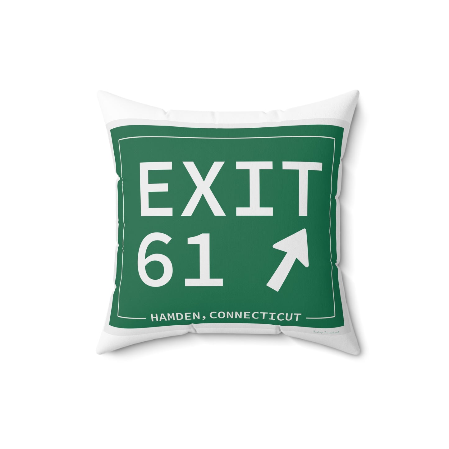 Vintage Exit 61 WCP Sign Spun Polyester Square Pillow
