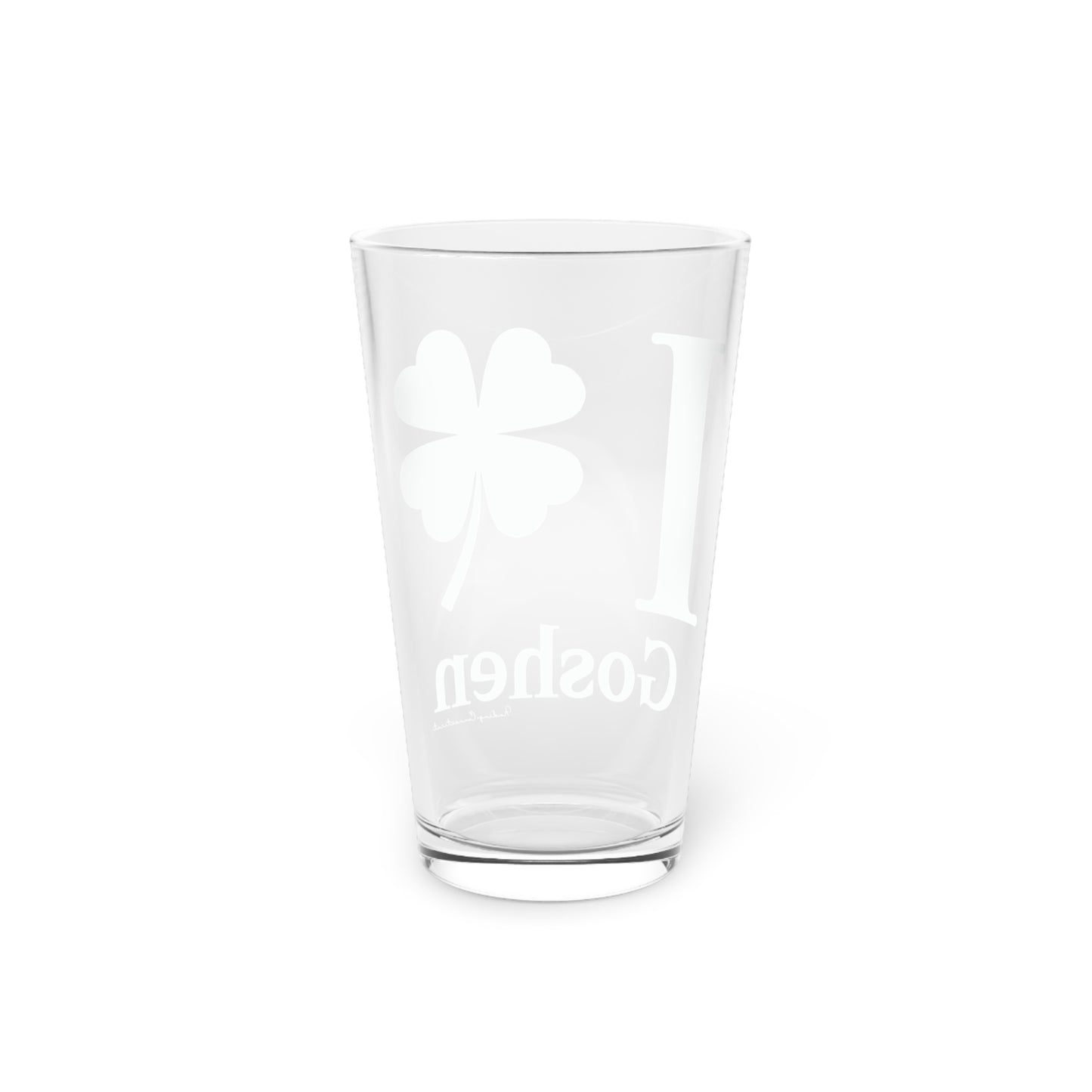 I Clover Goshen Pint Glass, 16oz