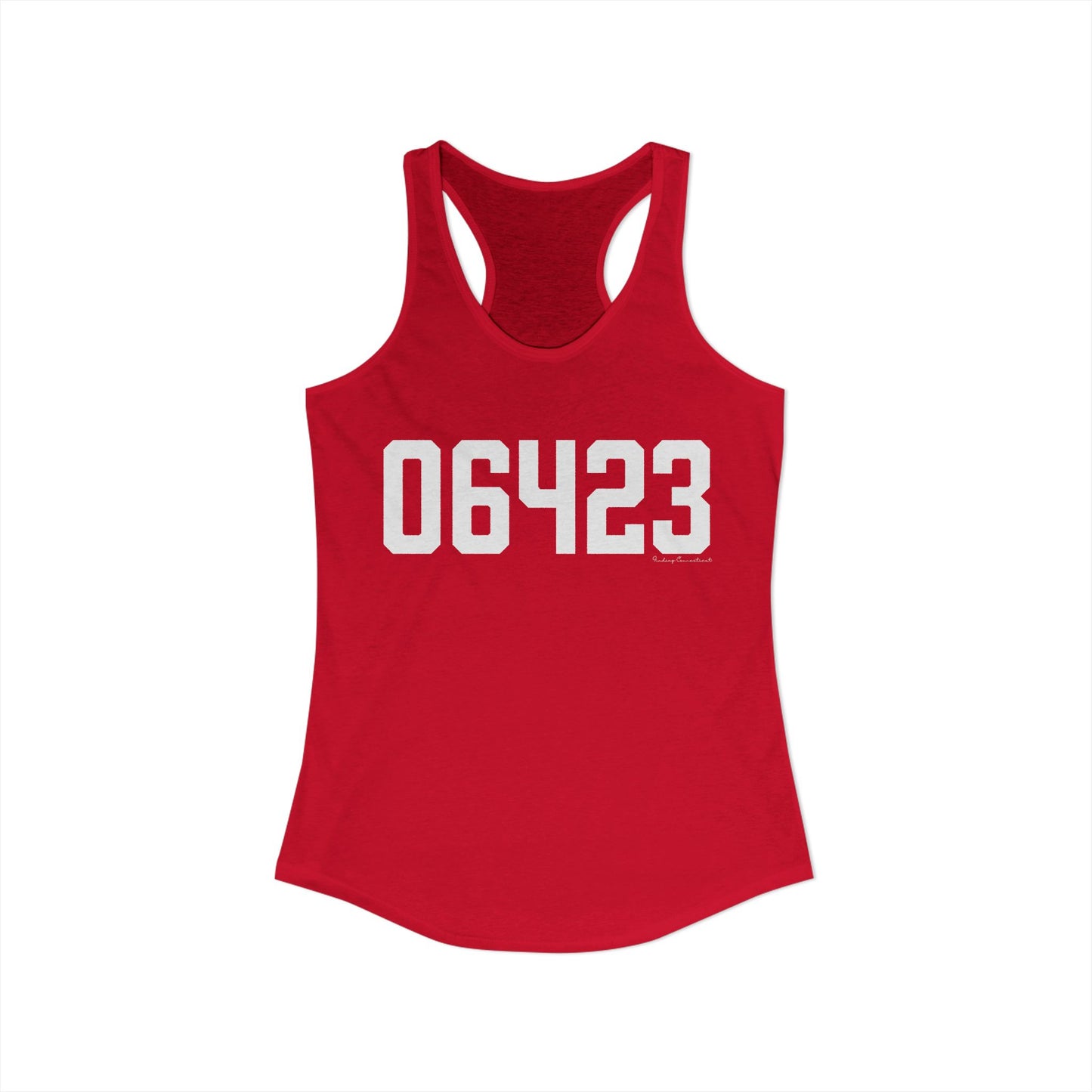 06423 East Haddam CT Zip Code Women's Ideal Racerback Tank Top