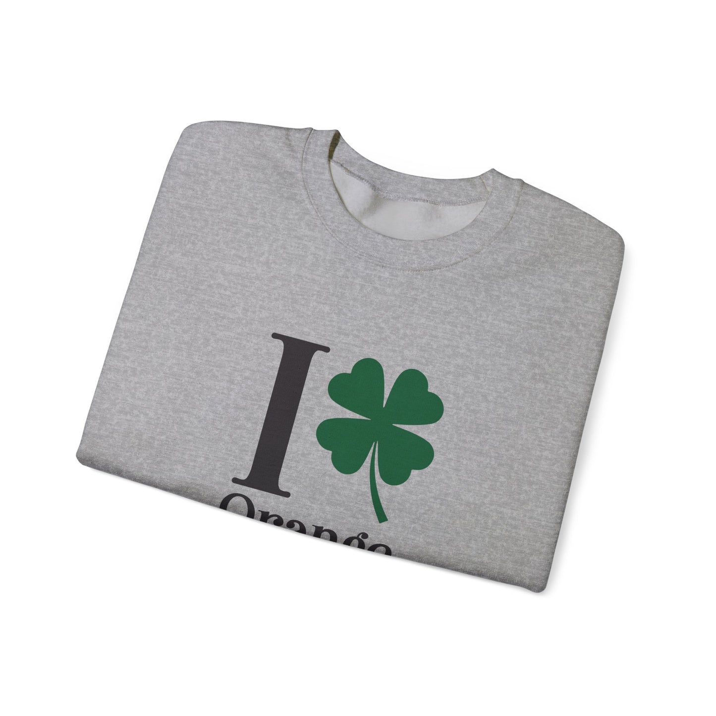 I Clover Orange Unisex Heavy Blend™ Crewneck Sweatshirt