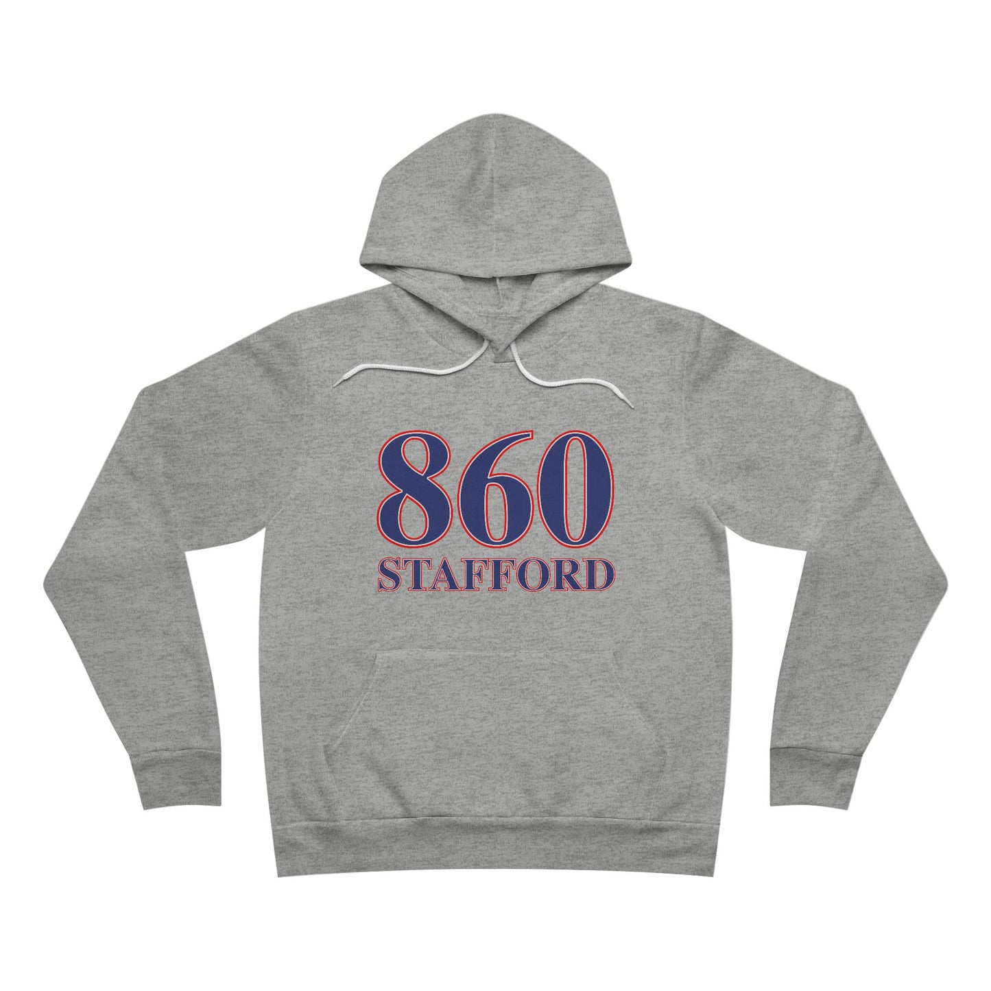 860 Stafford Red White & Blue Unisex Sponge Fleece Pullover Hoodie