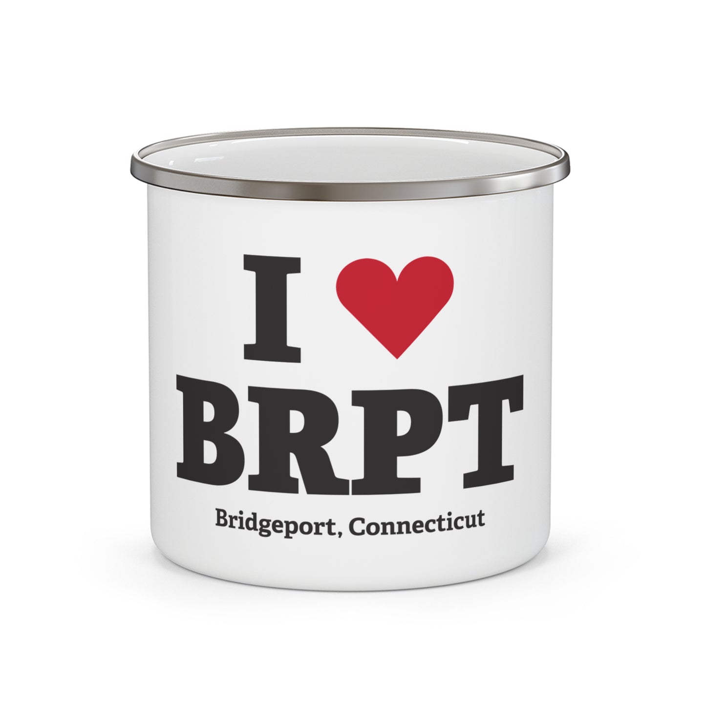 I Heart BRPT Enamel Camping Mug