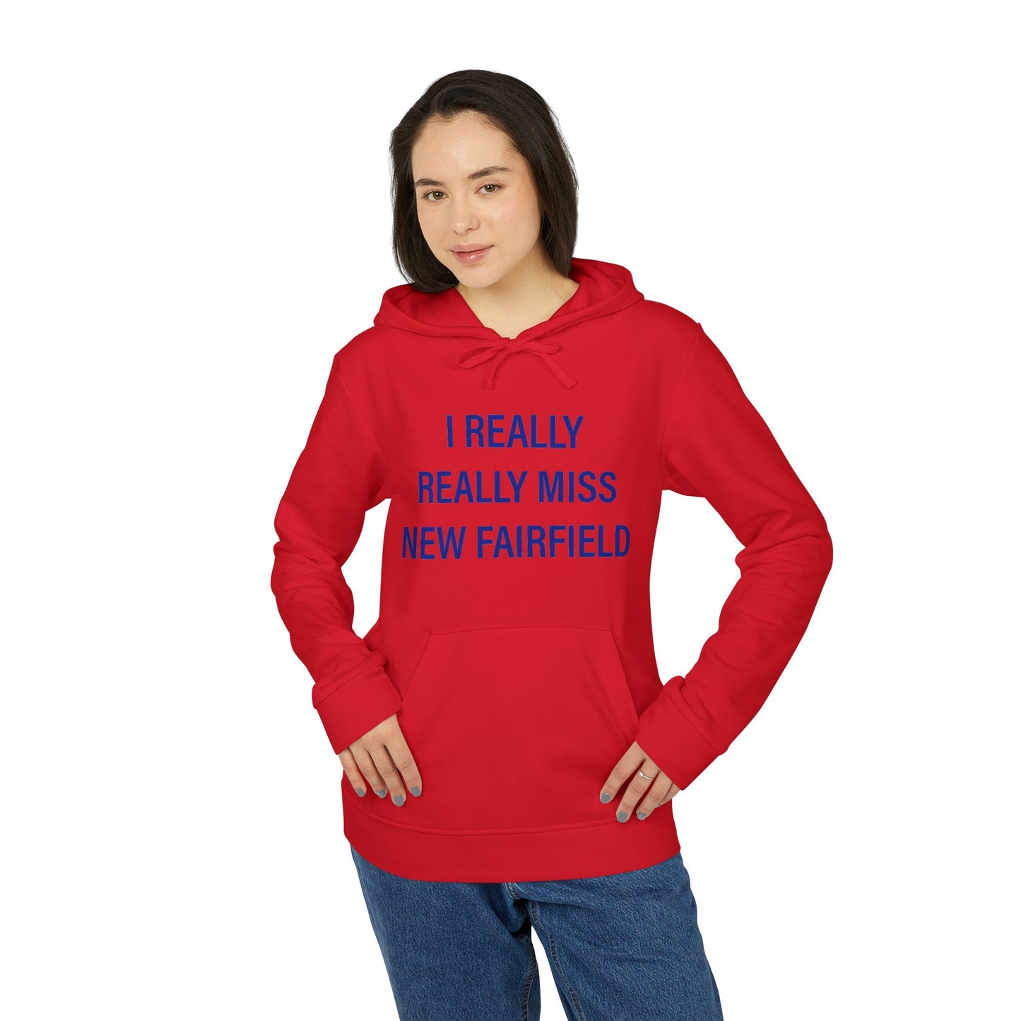 I Really Really Miss New Fairfield adidas Unisex Fleece Hoodie