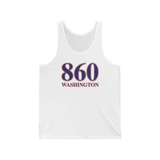 860 Washington Red White & Blue Unisex Jersey Tank Top