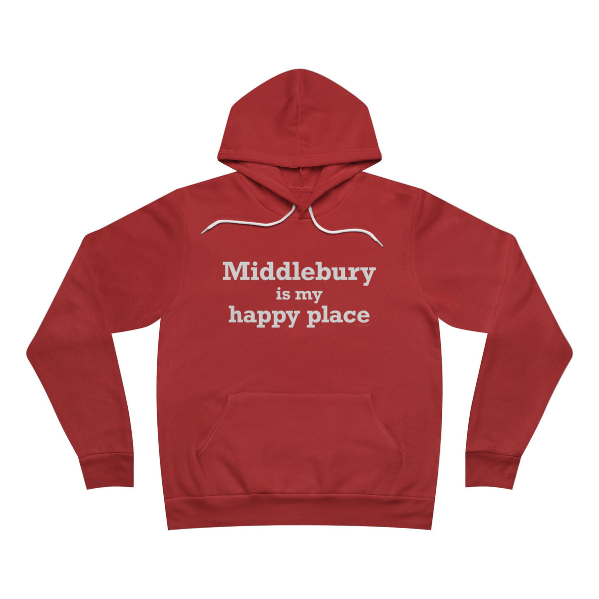 Middlebury is My Happy Place Unisex Sponge Fleece Pullover Hoodie