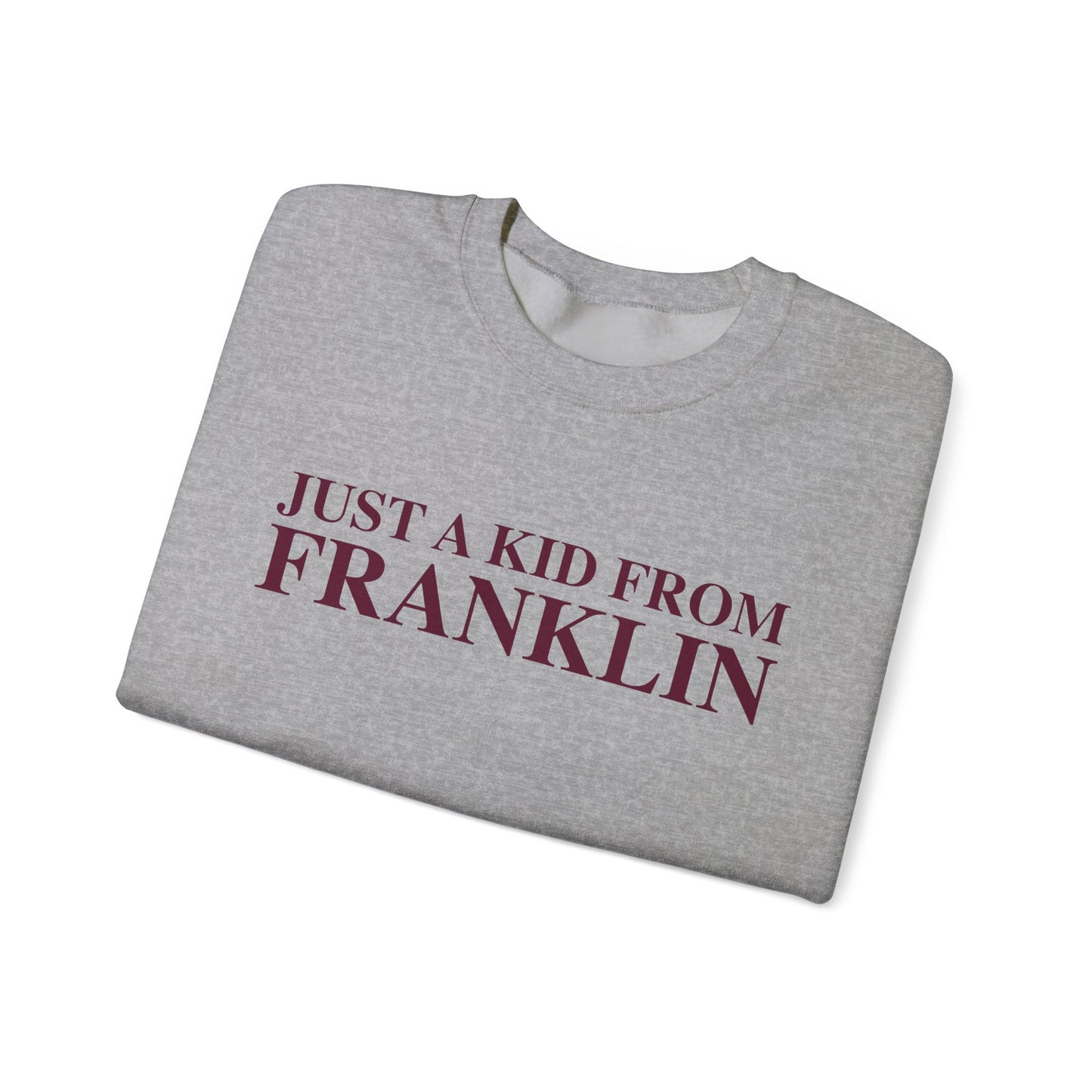 Just a kid from Franklin Unisex Heavy Blend™ Crewneck Sweatshirt