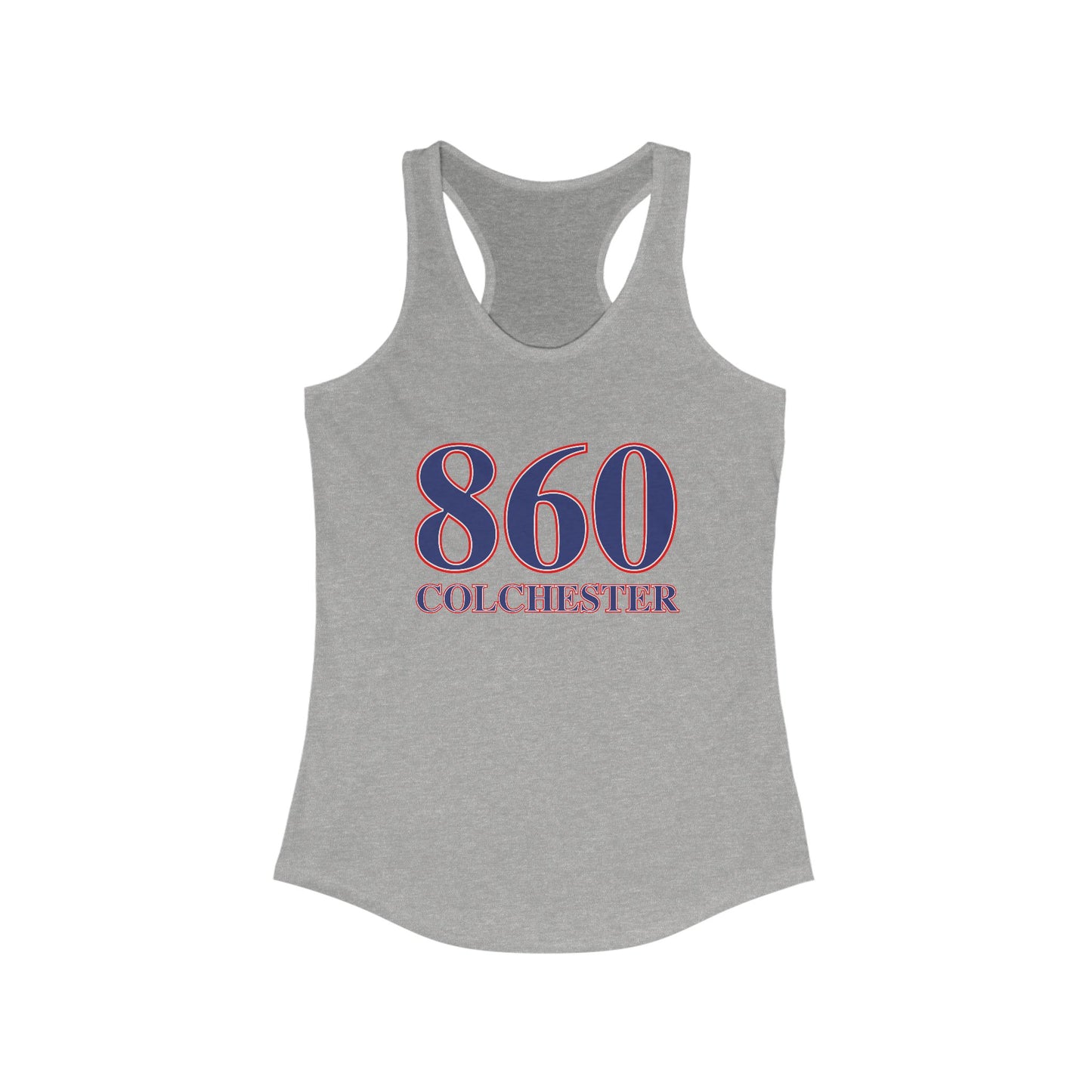 860 Colchester Red White & Blue Women's Ideal Racerback Tank Top