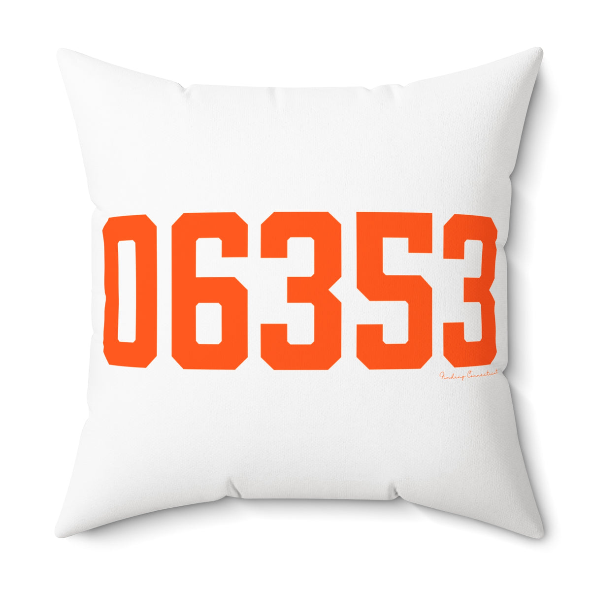 06353 Montville Connecticut Zip Code Spun Polyester Square Pillow