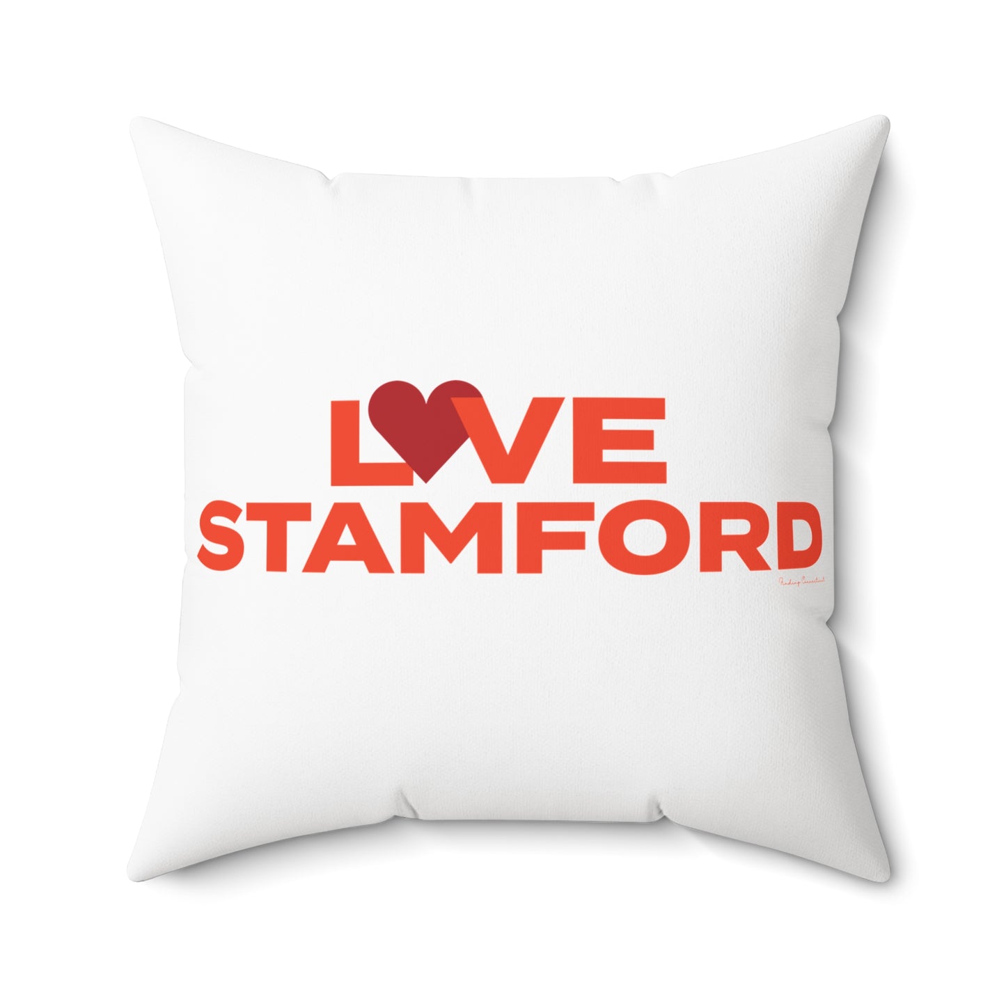 Love Stamford Spun Polyester Square Pillow