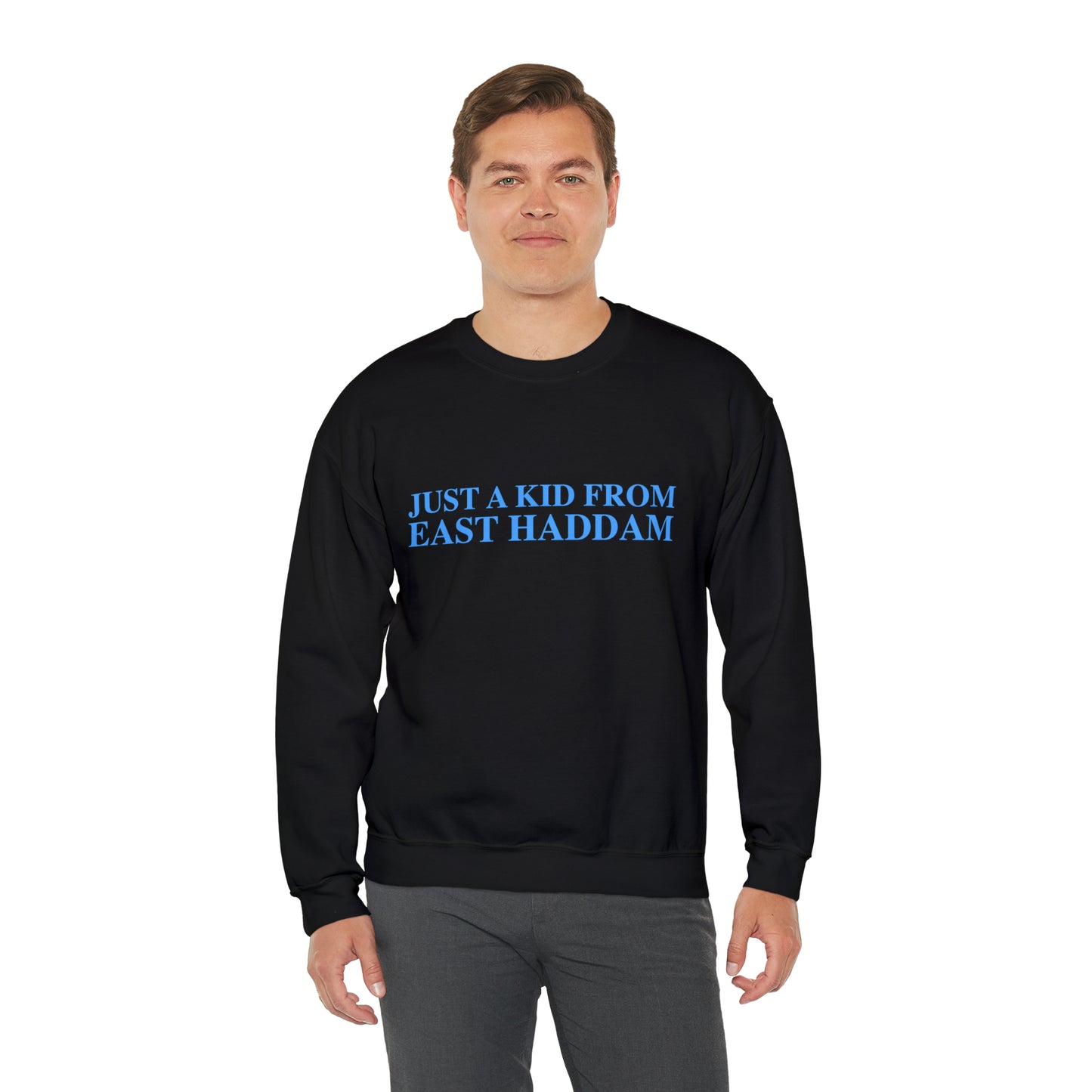 Just a kid from East Haddam Unisex Heavy Blend™ Crewneck Sweatshirt