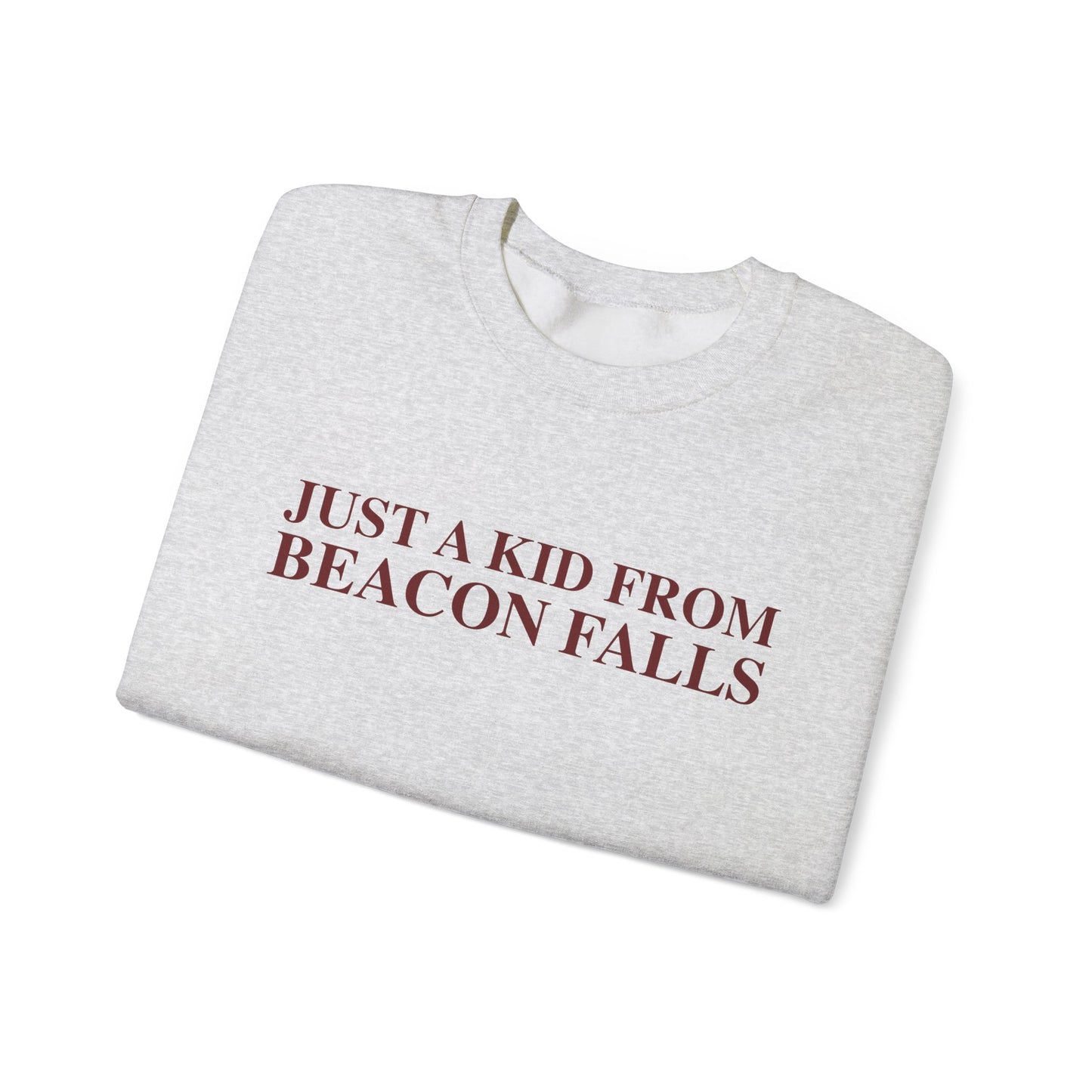 Just a kid from Beacon Falls Unisex Heavy Blend™ Crewneck Sweatshirt