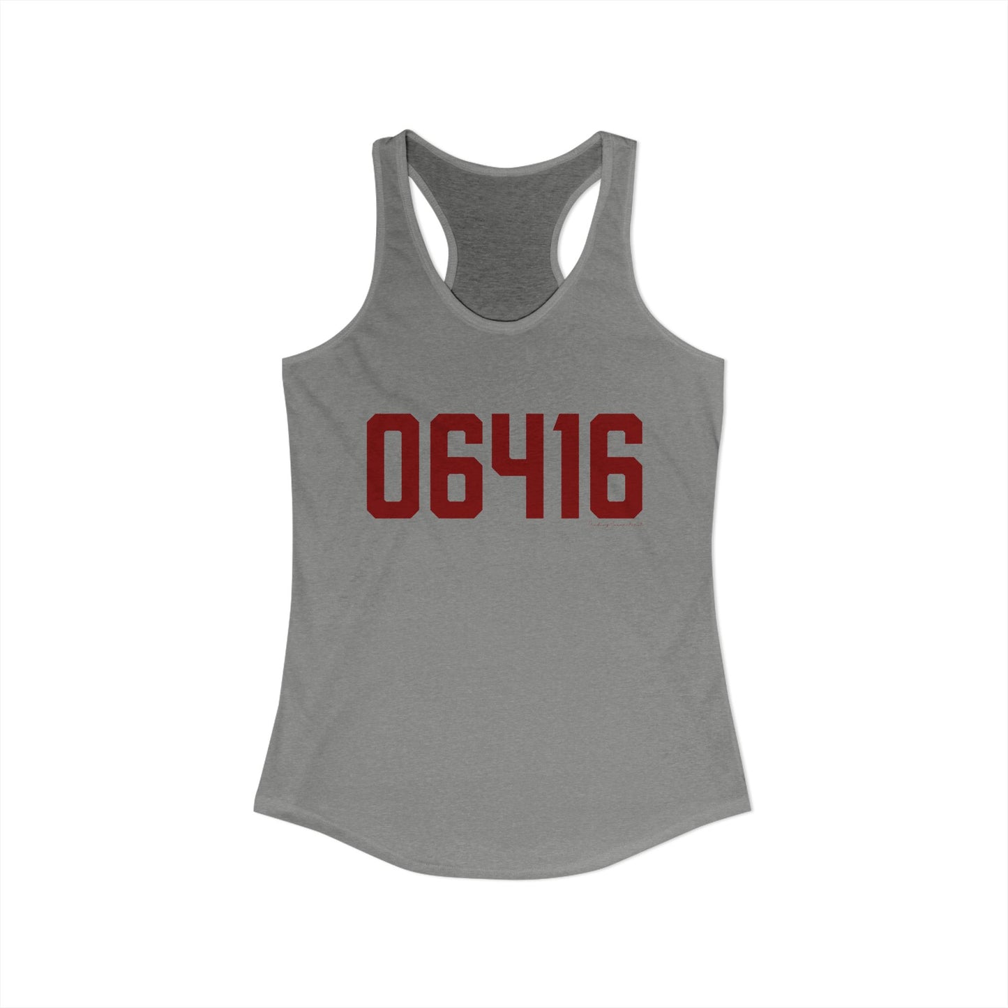 06416 Cromwell Connecticut Zip Code Women's Ideal Racerback Tank Top