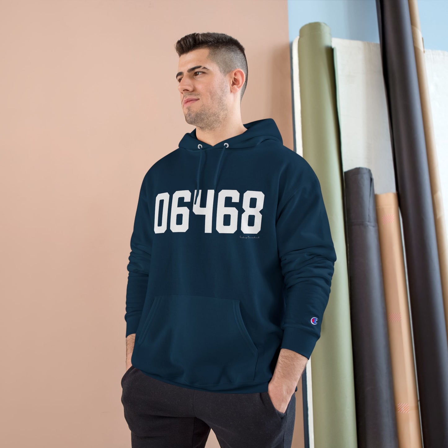 06468 Monroe Connecticut Zip Code Champion Hoodie Sweatshirts