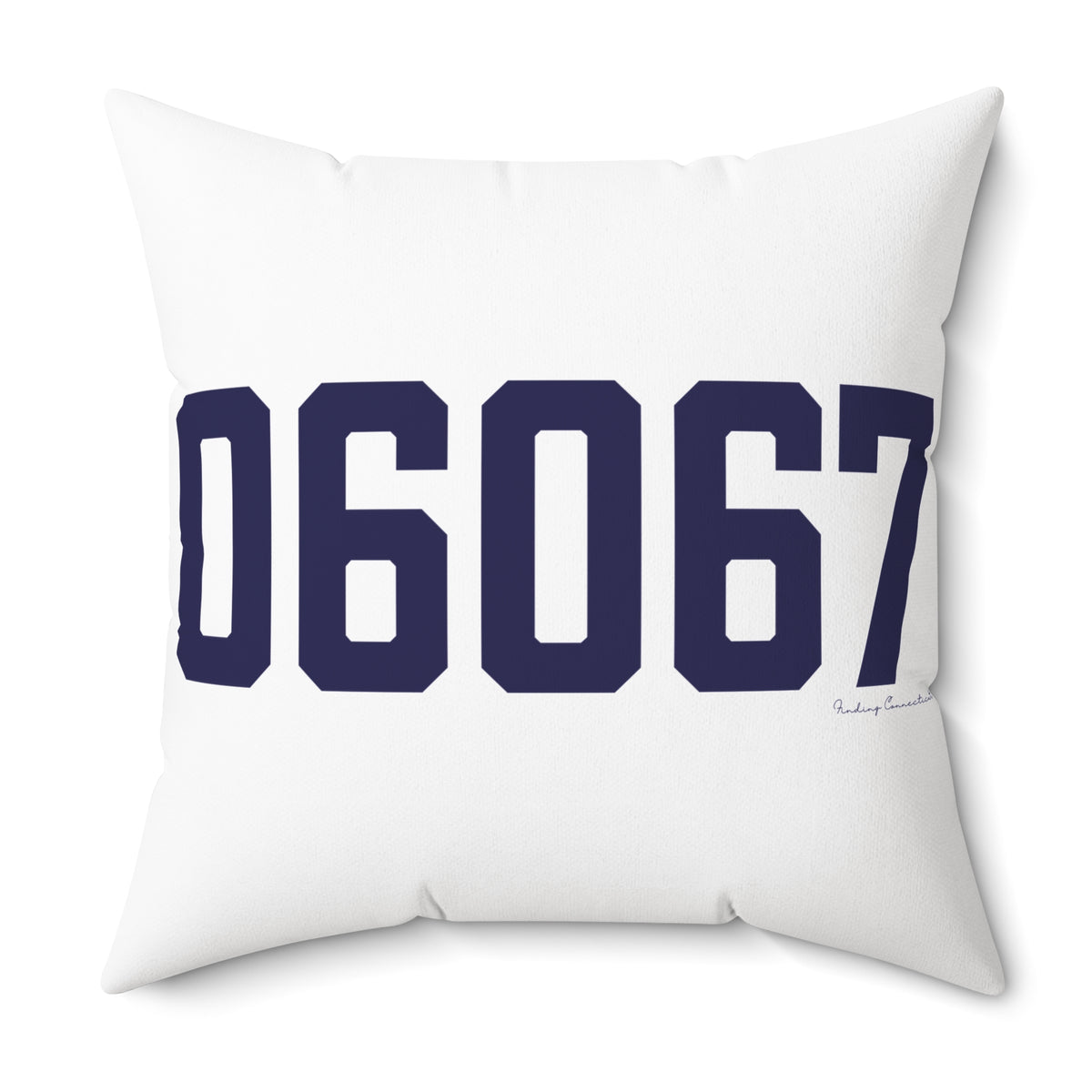 06067 Rocky Hill Connecticut Zip Code Polyester Square Pillow