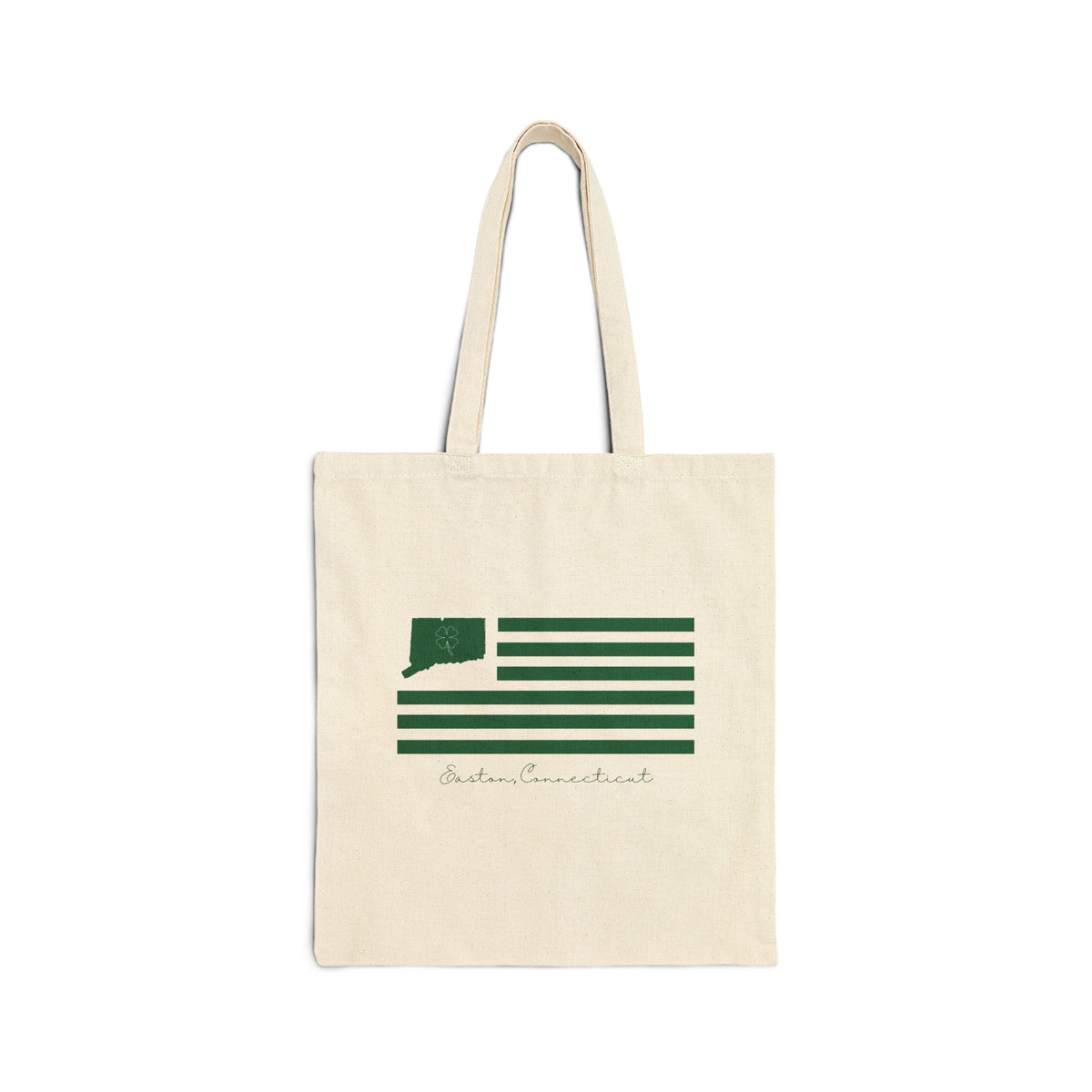Easton Connecticut St Patrick’s Day Flag Cotton Canvas Tote Bag