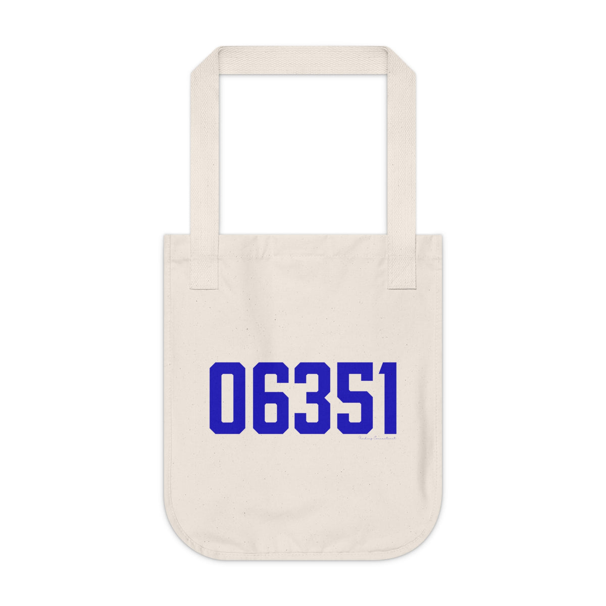 06351 Lisbon Connecticut Zip Code Organic Canvas Tote Bag