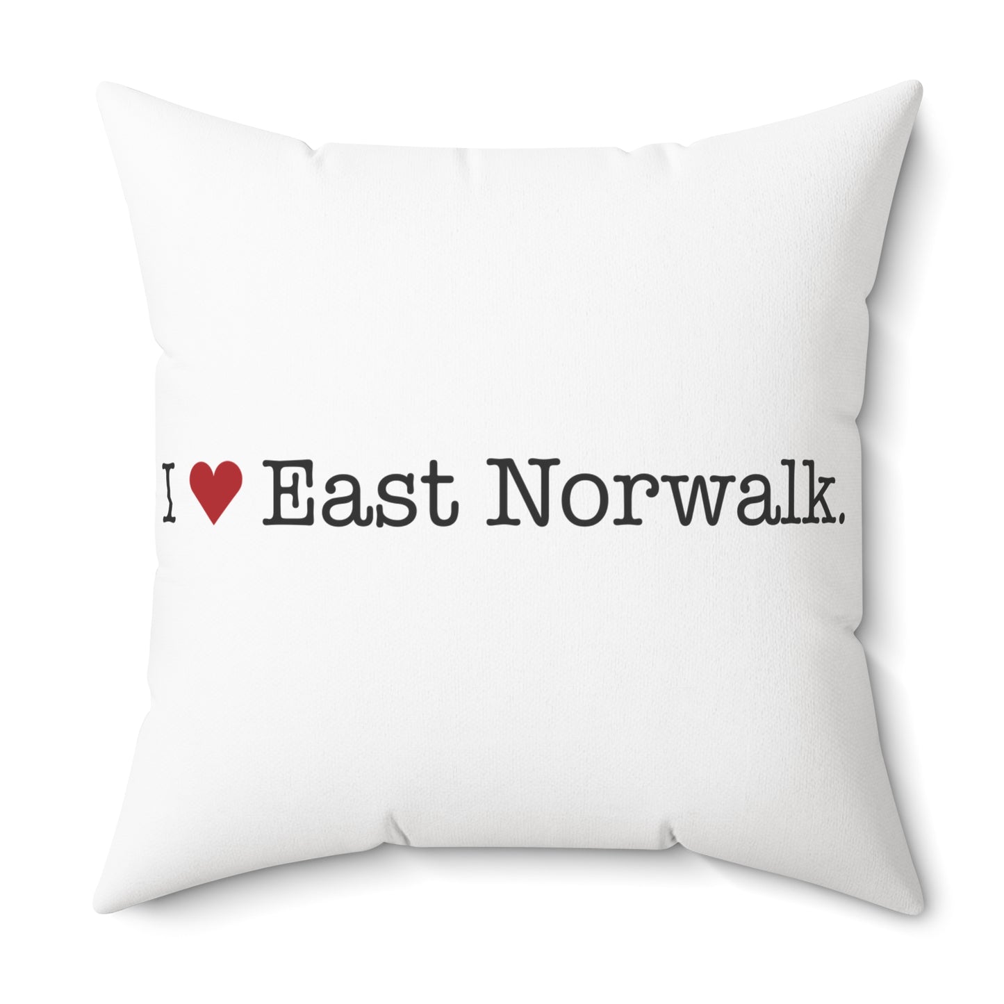 I Heart East Norwalk. Spun Polyester Square Pillow