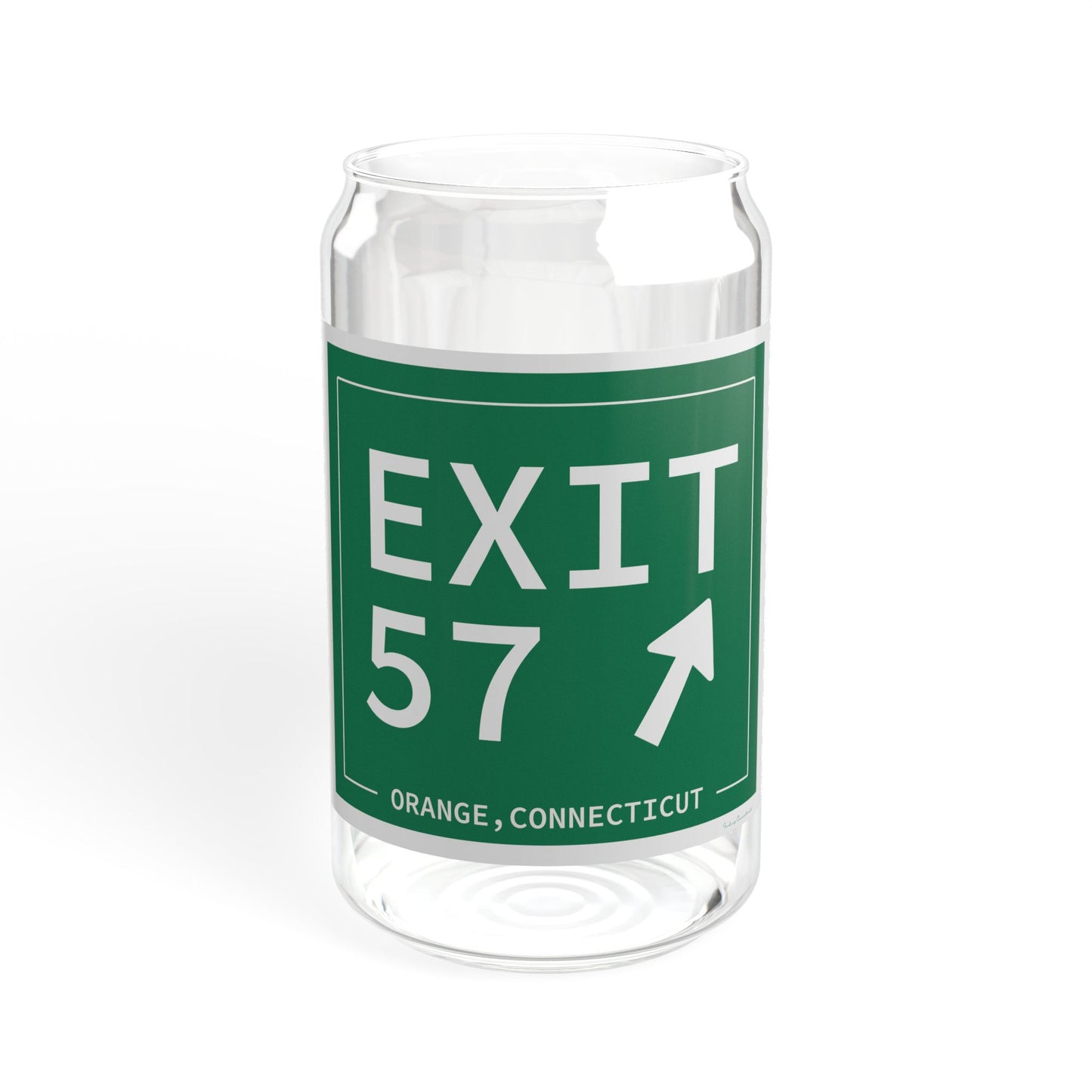 Vintage Exit 57 WCP Sign Sipper Glass, 16oz