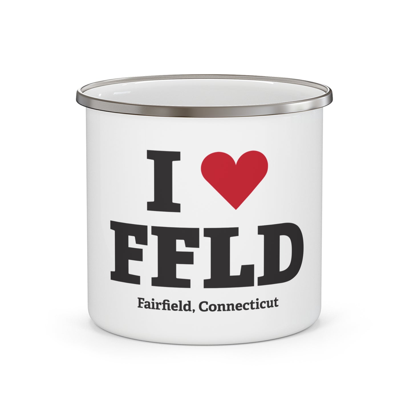 I Heart FFLD Enamel Camping Mug