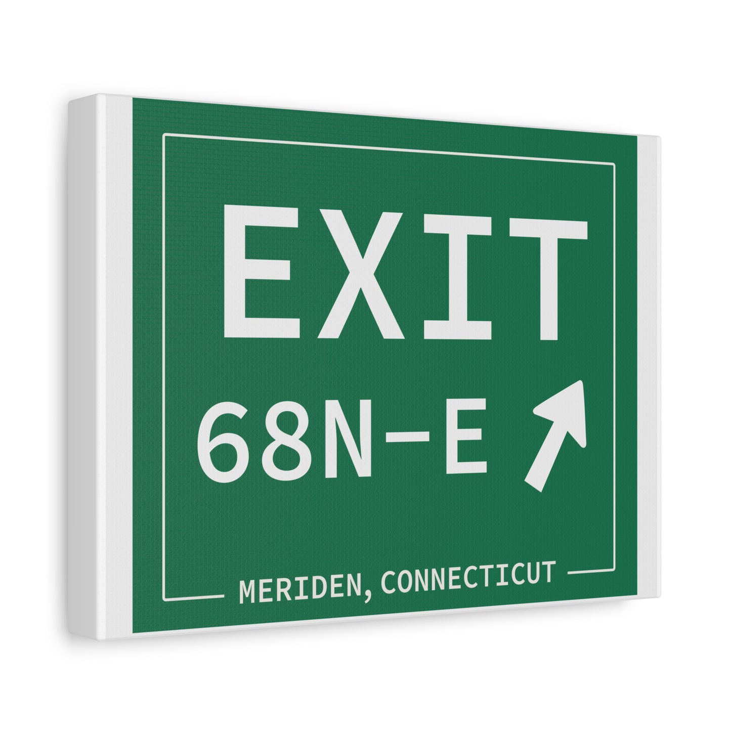 Vintage Exit 68N-E WCP Sign Matte Canvas, Stretched, 1.25"