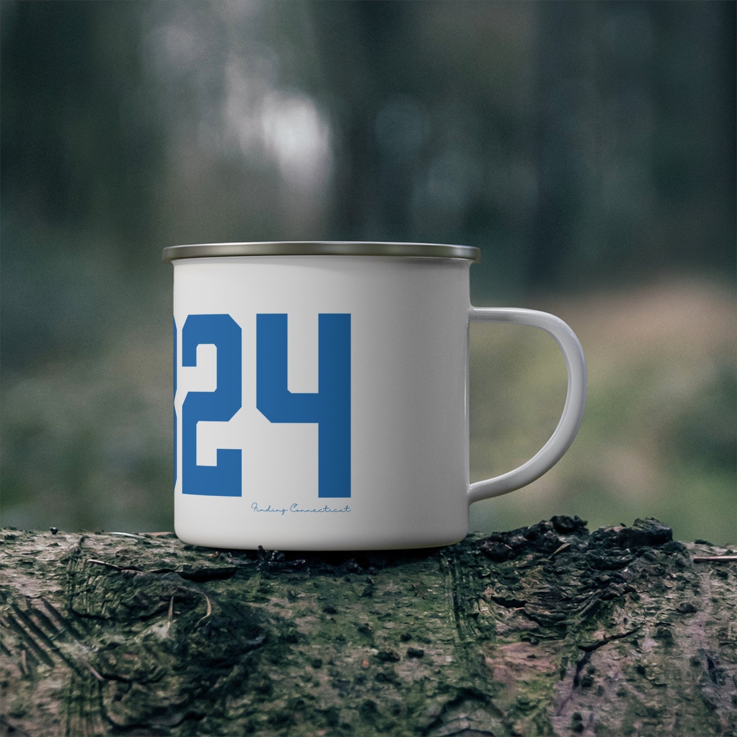 06824 Fairfield Connecticut Zip Code Enamel Camping Mug