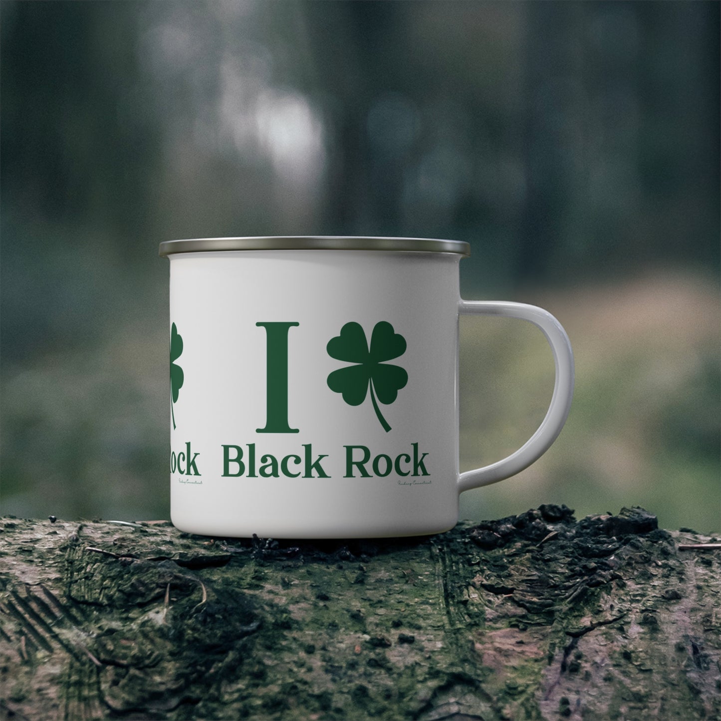I Clover Black Rock Enamel Camping Mug