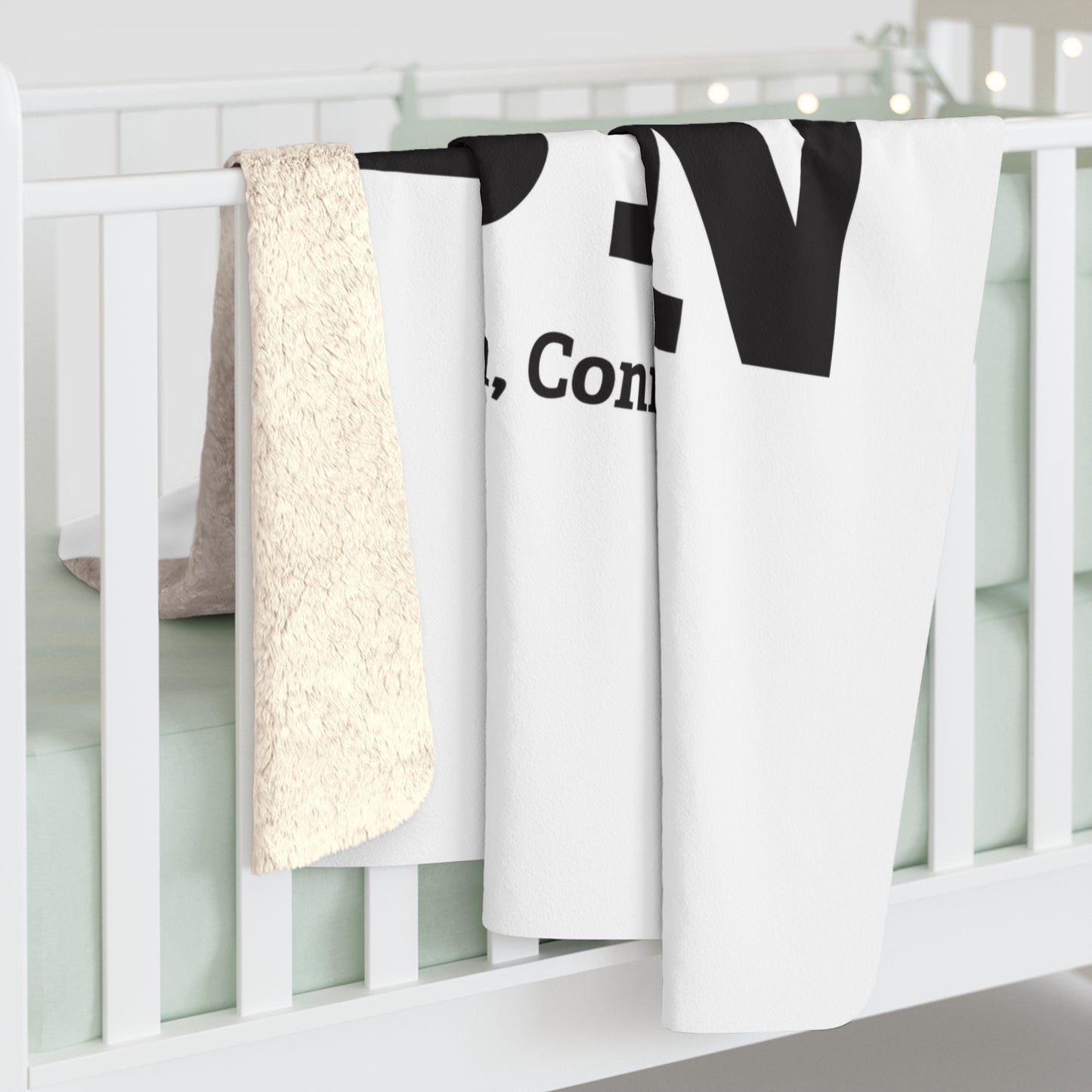 I Heart ESTN Sherpa Fleece Blanket