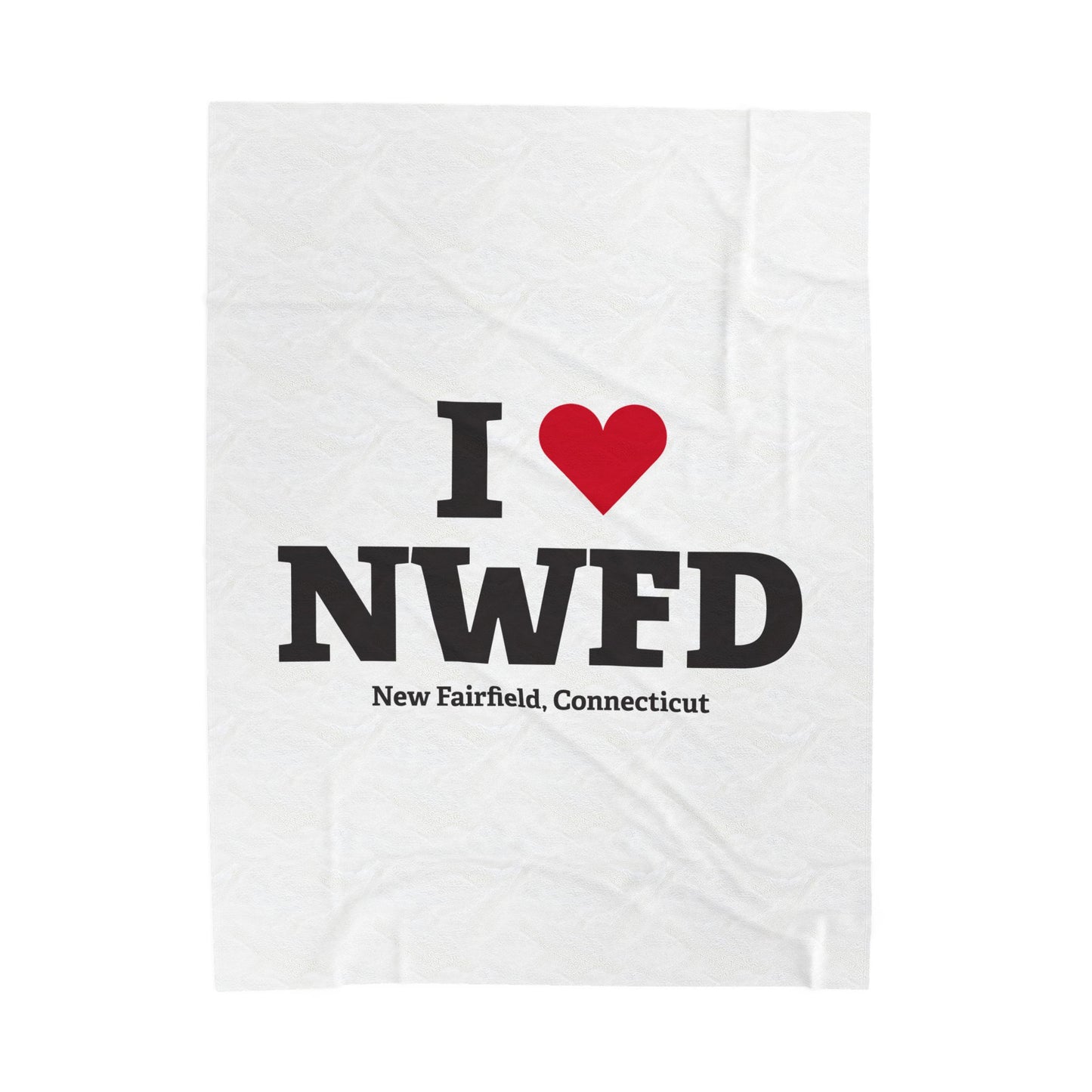 I Heart NWFD Velveteen Plush Blanket