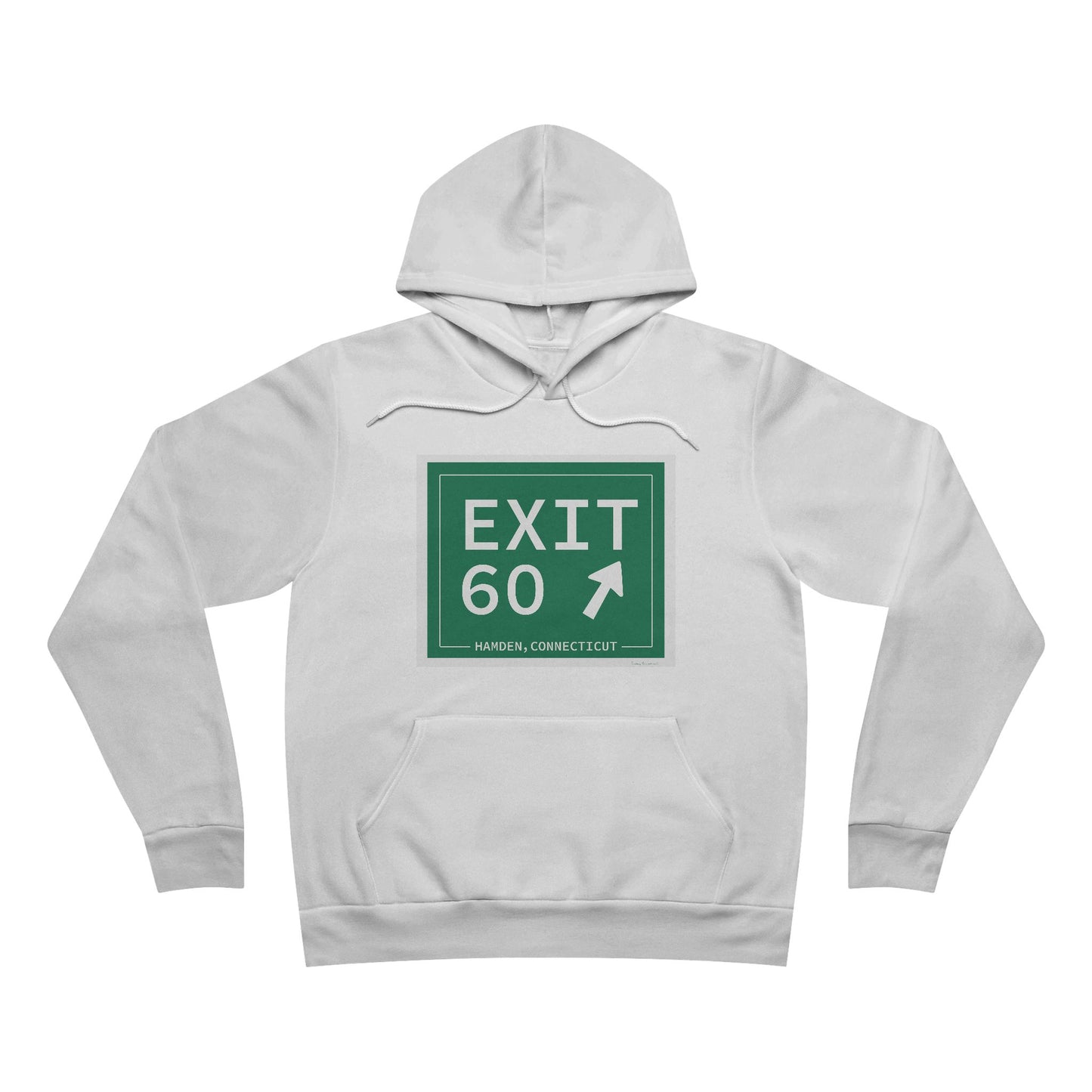 Vintage Exit 60 WCP Sign Unisex Sponge Fleece Pullover Hoodie