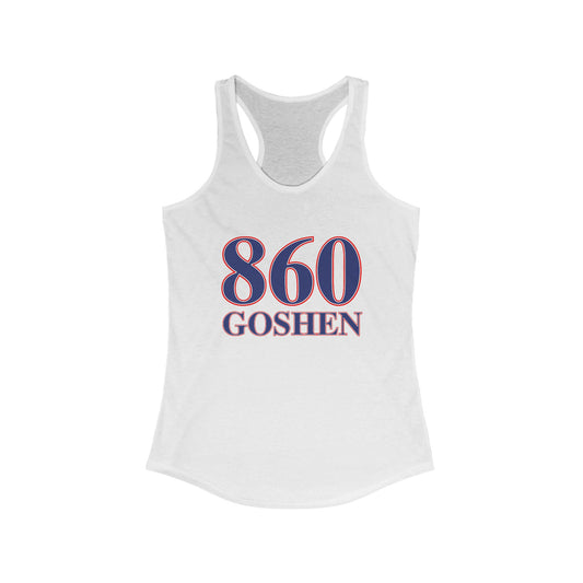 860 Goshen Red White & Blue Women's Ideal Racerback Tank Top