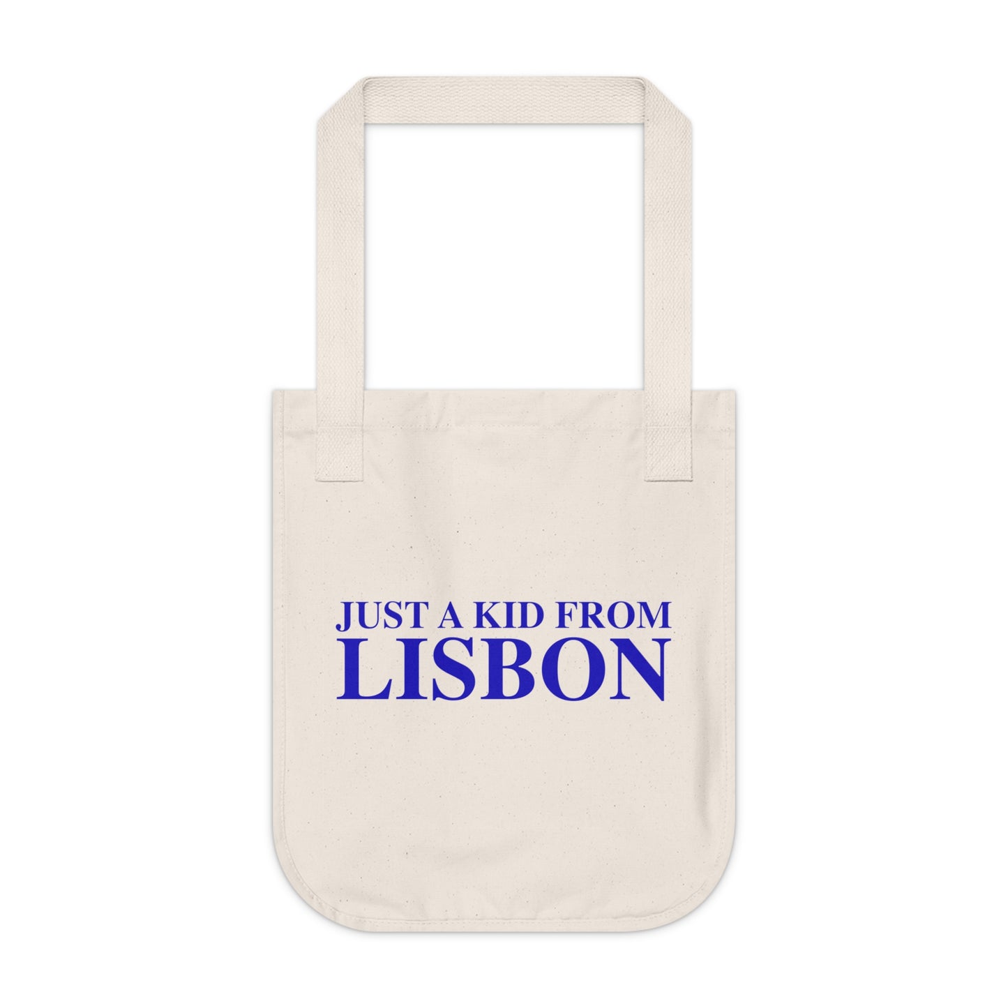 Just a kid from Lisbon Organic Canvas Tote Bag