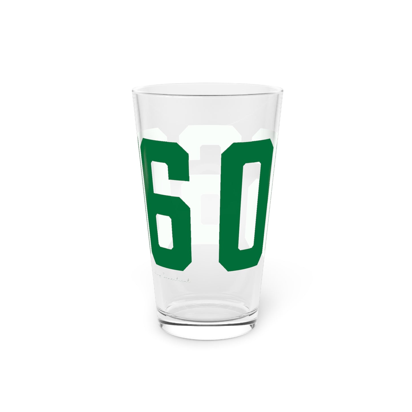 06606 Bridgeport Connecticut Zip Code Pint Glass, 16oz