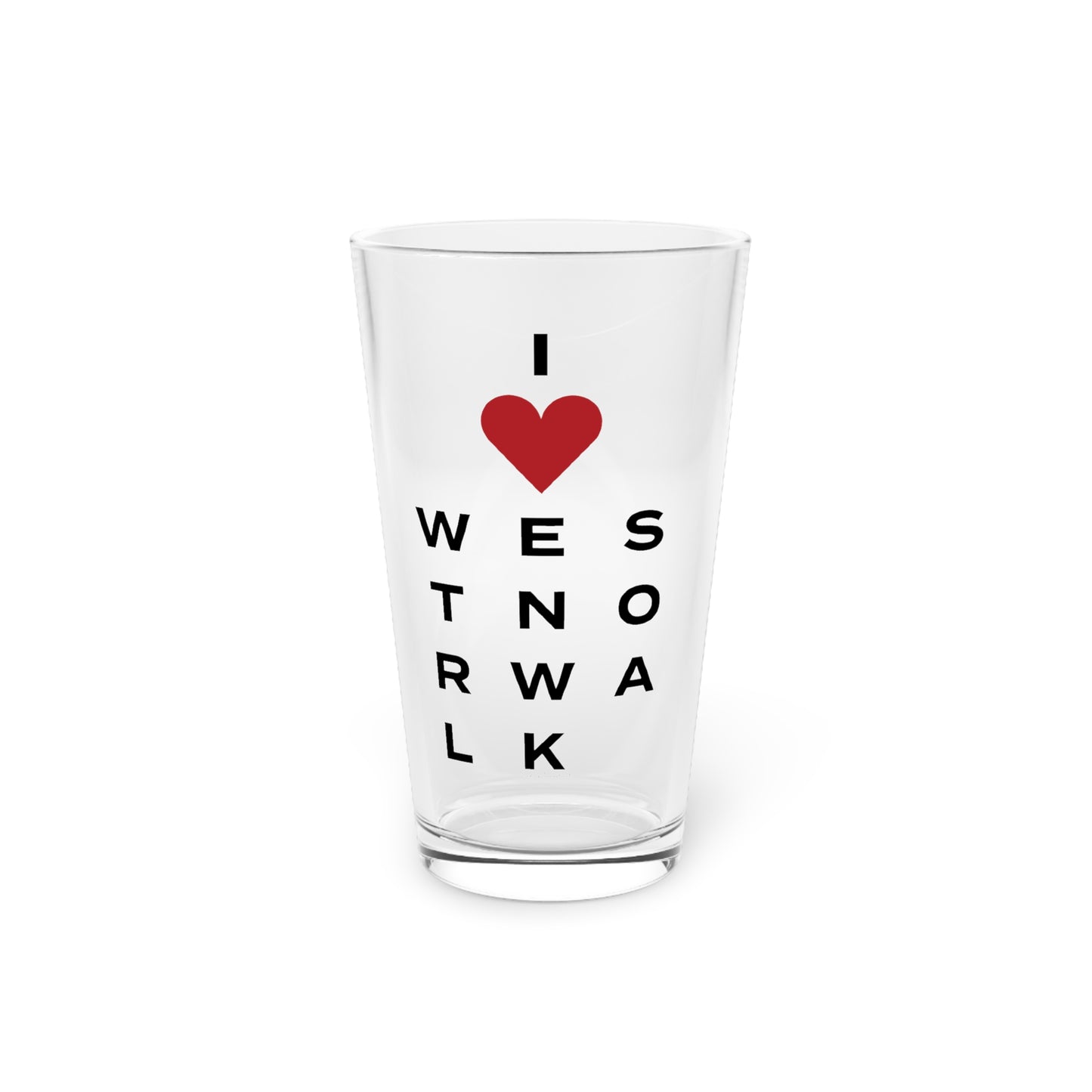 West Norwalk Vision Pint Glass, 16oz