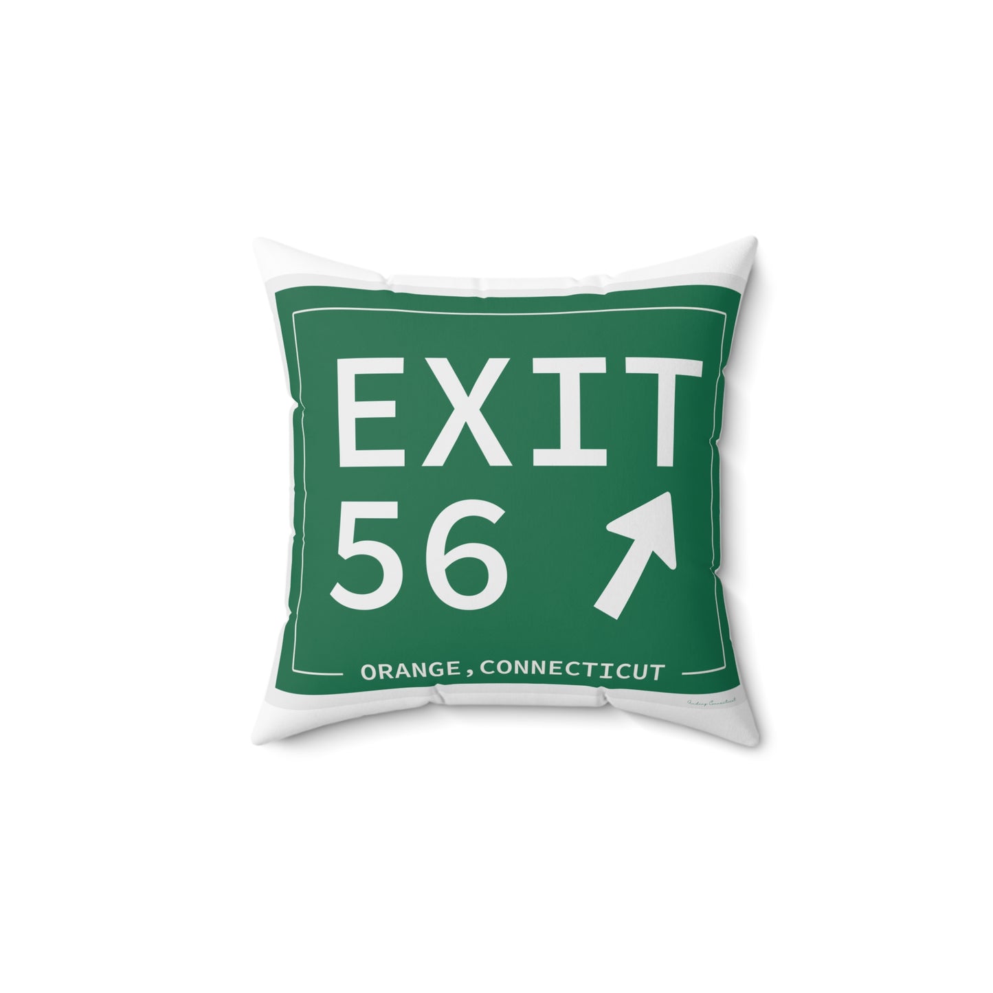 Vintage Exit 56 WCP Sign Spun Polyester Square Pillow