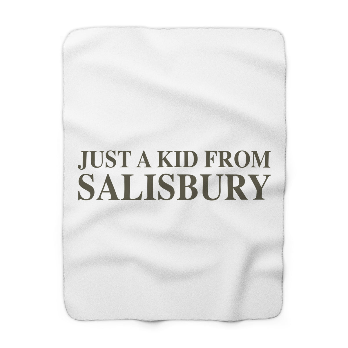 Just a kid from Salisbury Sherpa Fleece Blanket