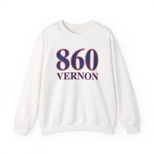 860 Vernon Red White & Blue Unisex Heavy Blend™ Crewneck Sweatshirt