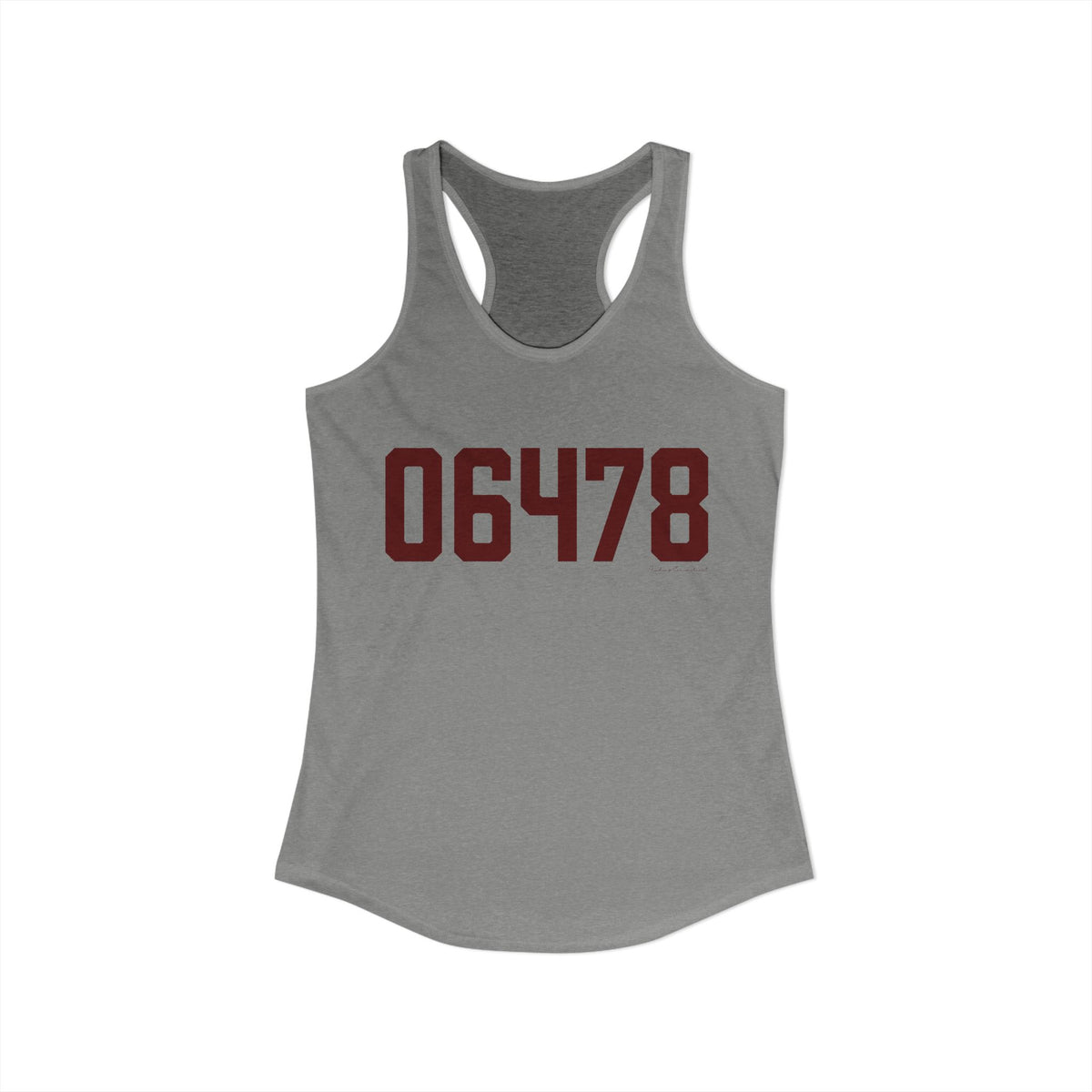 06478 Oxford Connecticut Zip Code Women's Ideal Racerback Tank Top